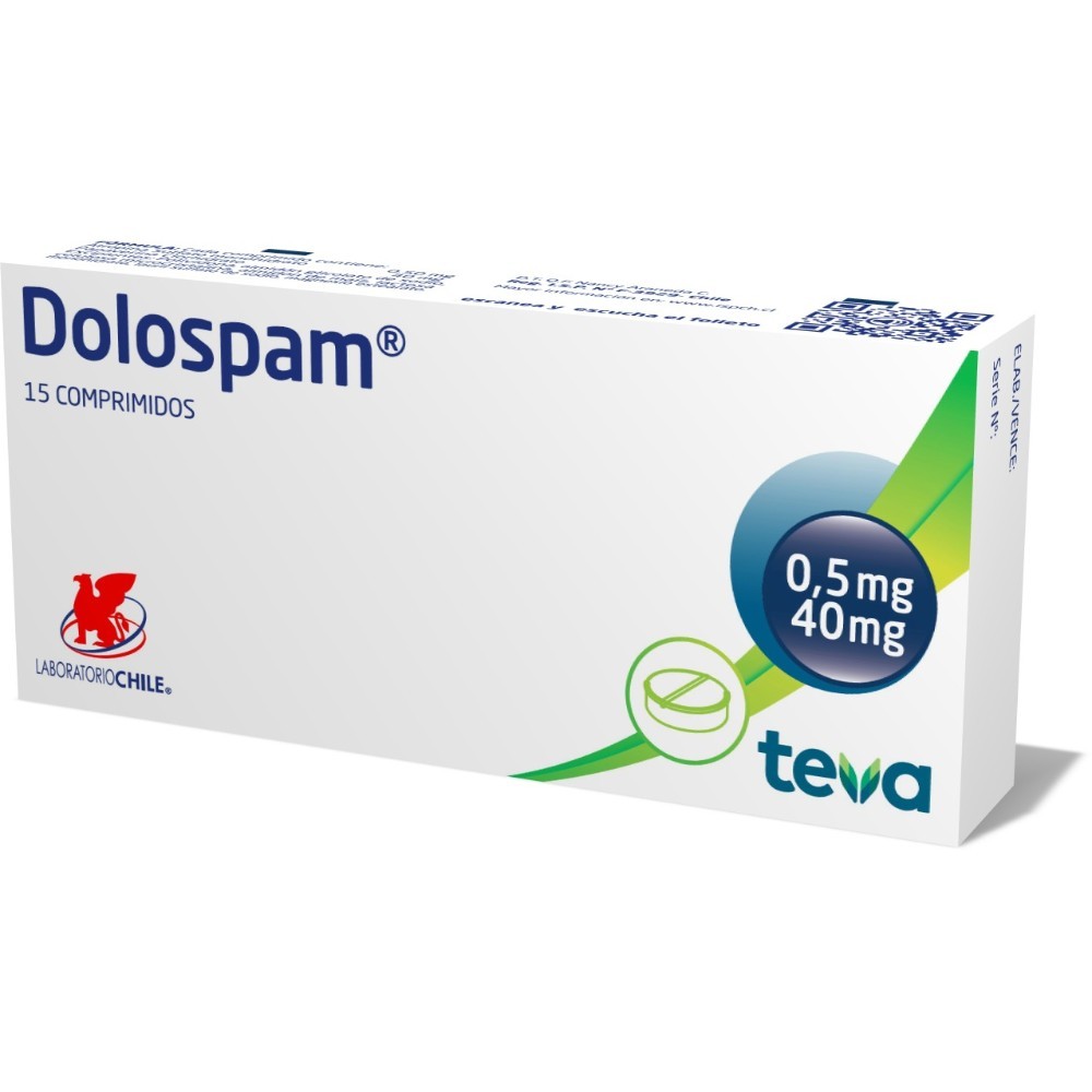 Dolospam Papaverina 40 mg 15 Comprimidos