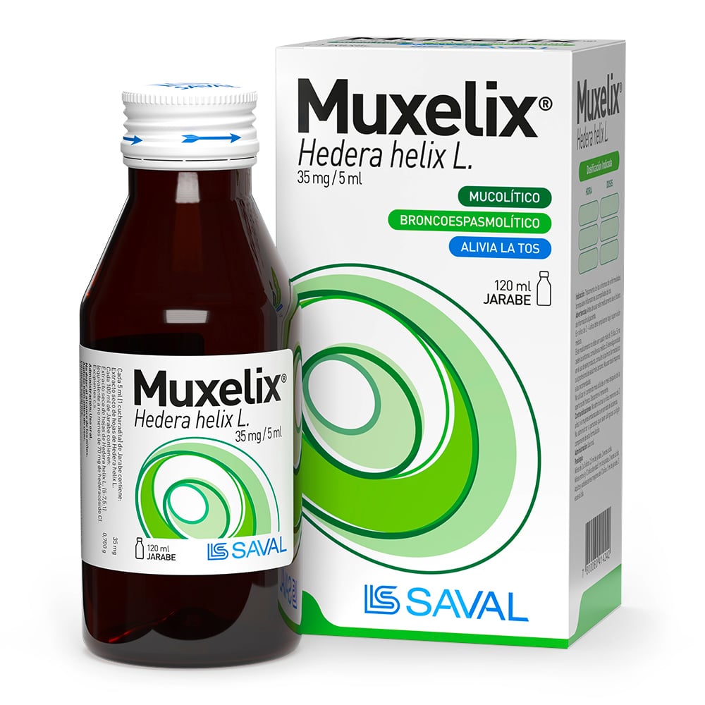 Muxelix Extracto Hiedra Desecada Hedera Helix 0,7 Jarabe 120 mL