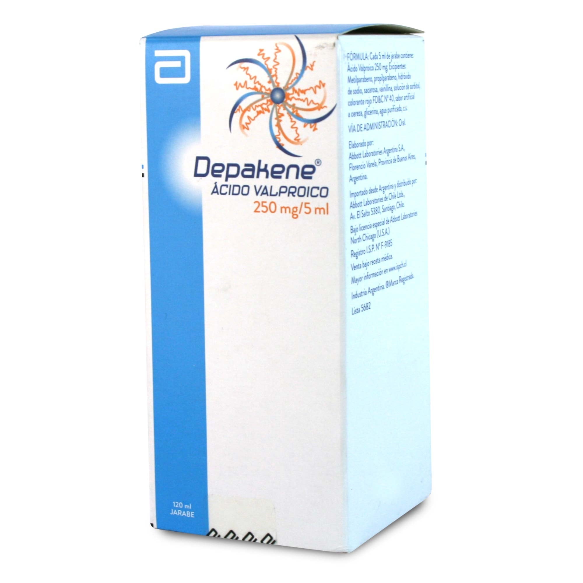 Depakene Acido Valproico 250 mg/5mL Jarabe 120 mL