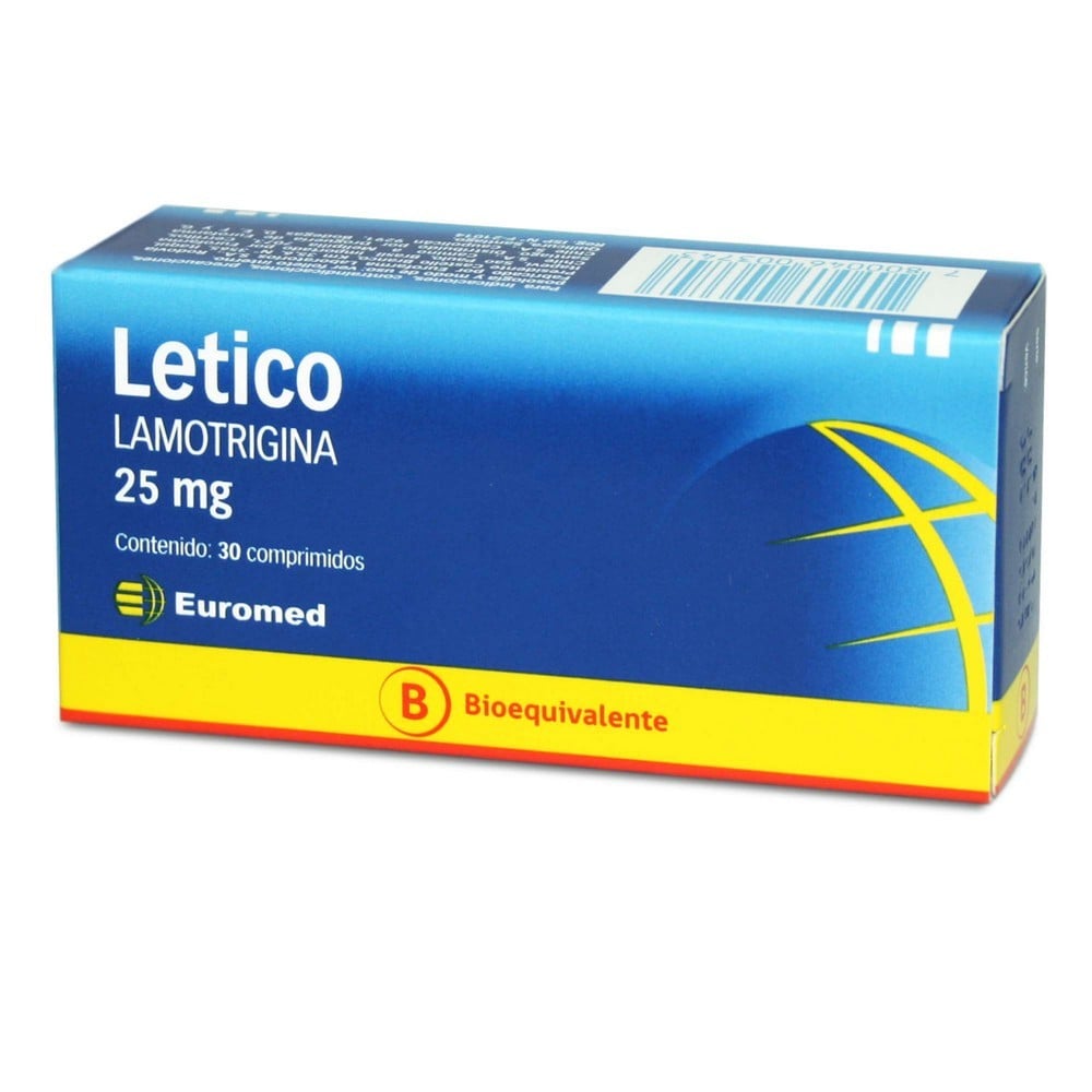 LETICO COMPRIMIDOS 25 mg (LAMOTRIGINA)