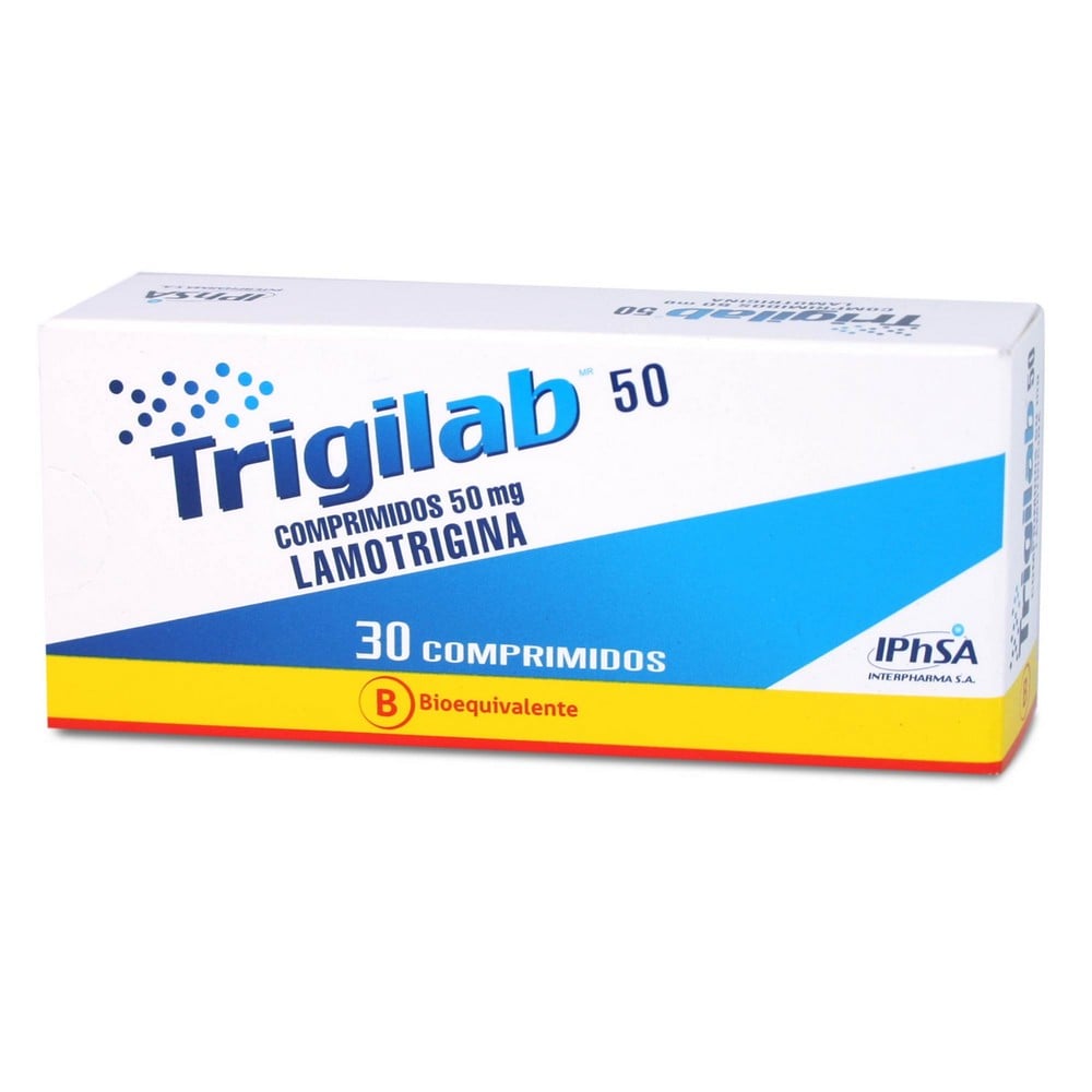 Trigilab Lamotrigina 50 mg 30 Comprimidos