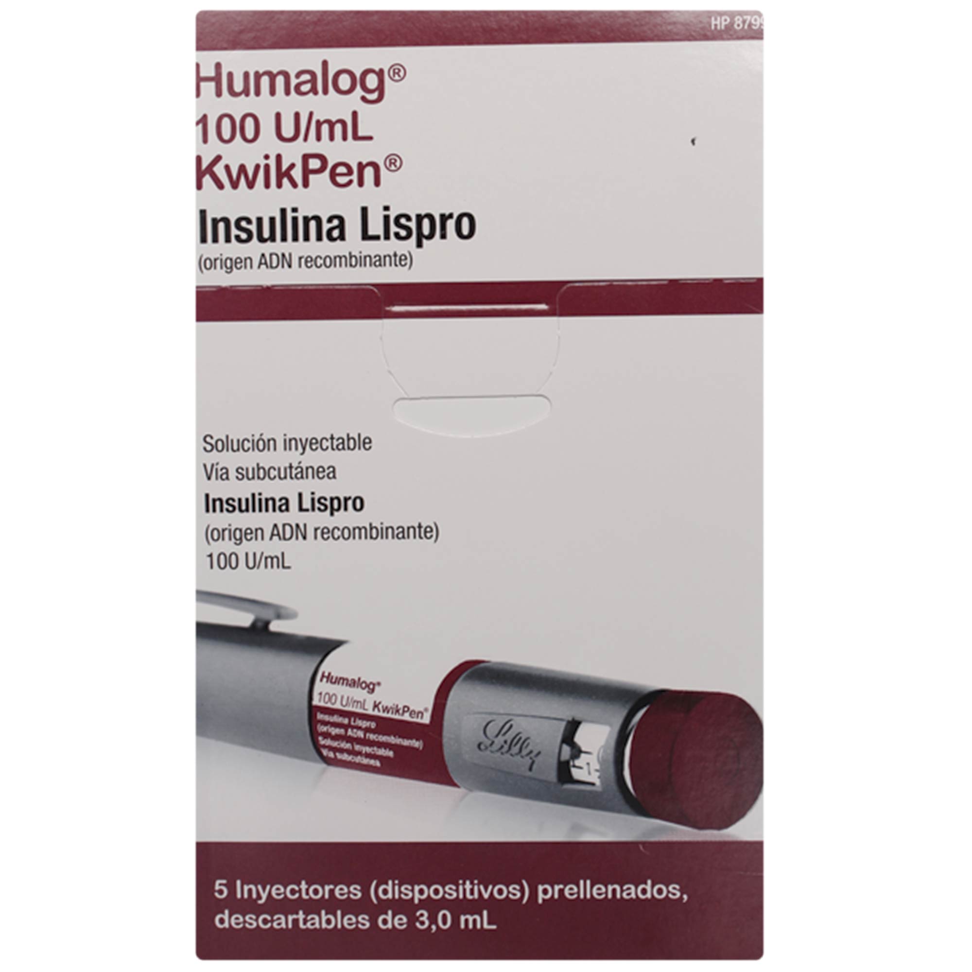 Humalog Kwik Insulina Lispro 100 UI 5 Cartridge