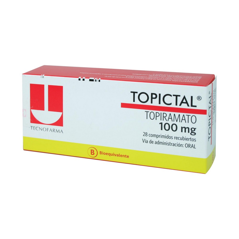 Topictal Topiramato 100 mg 28 Comprimidos