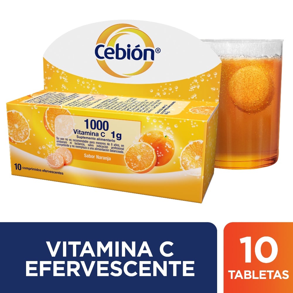 CEBION SABOR NARANJA COMPRIMIDOS MASTICABLES 500 mg