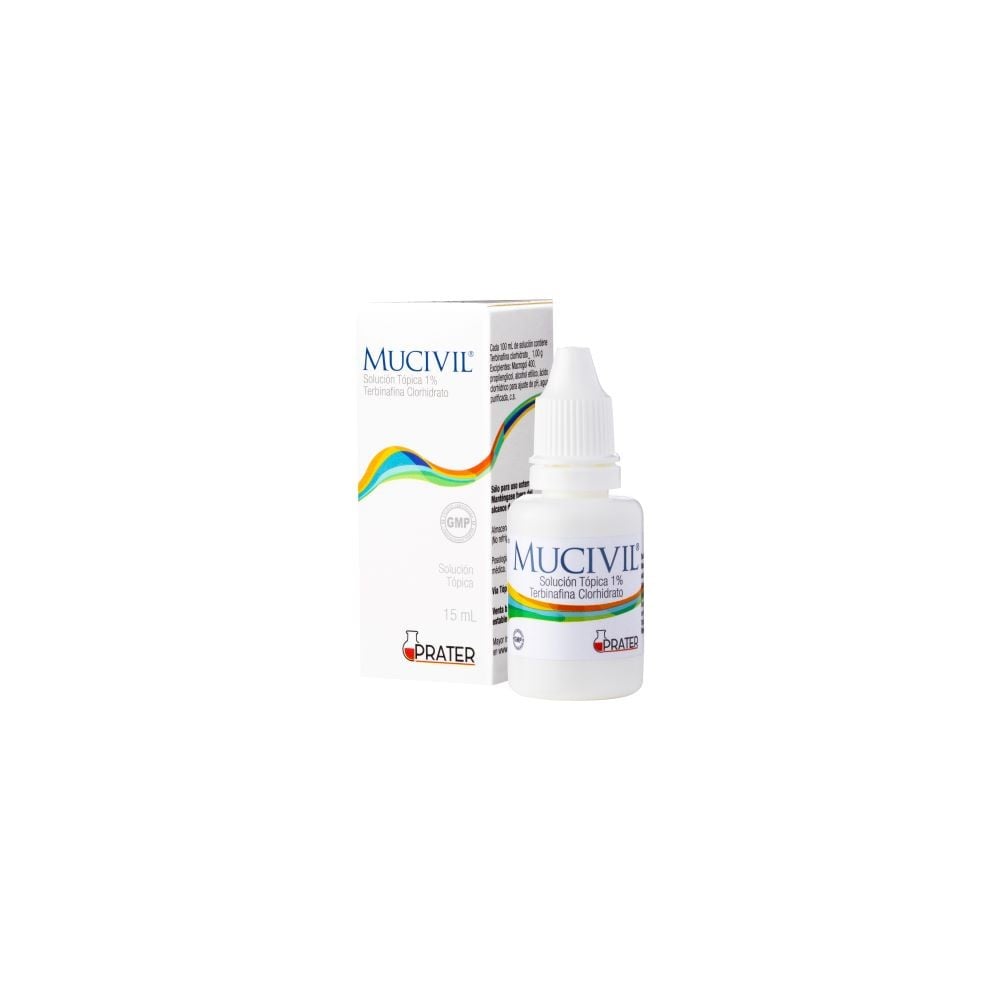 Mucivil Terbinafina 1% Solución Tópica 15 mL