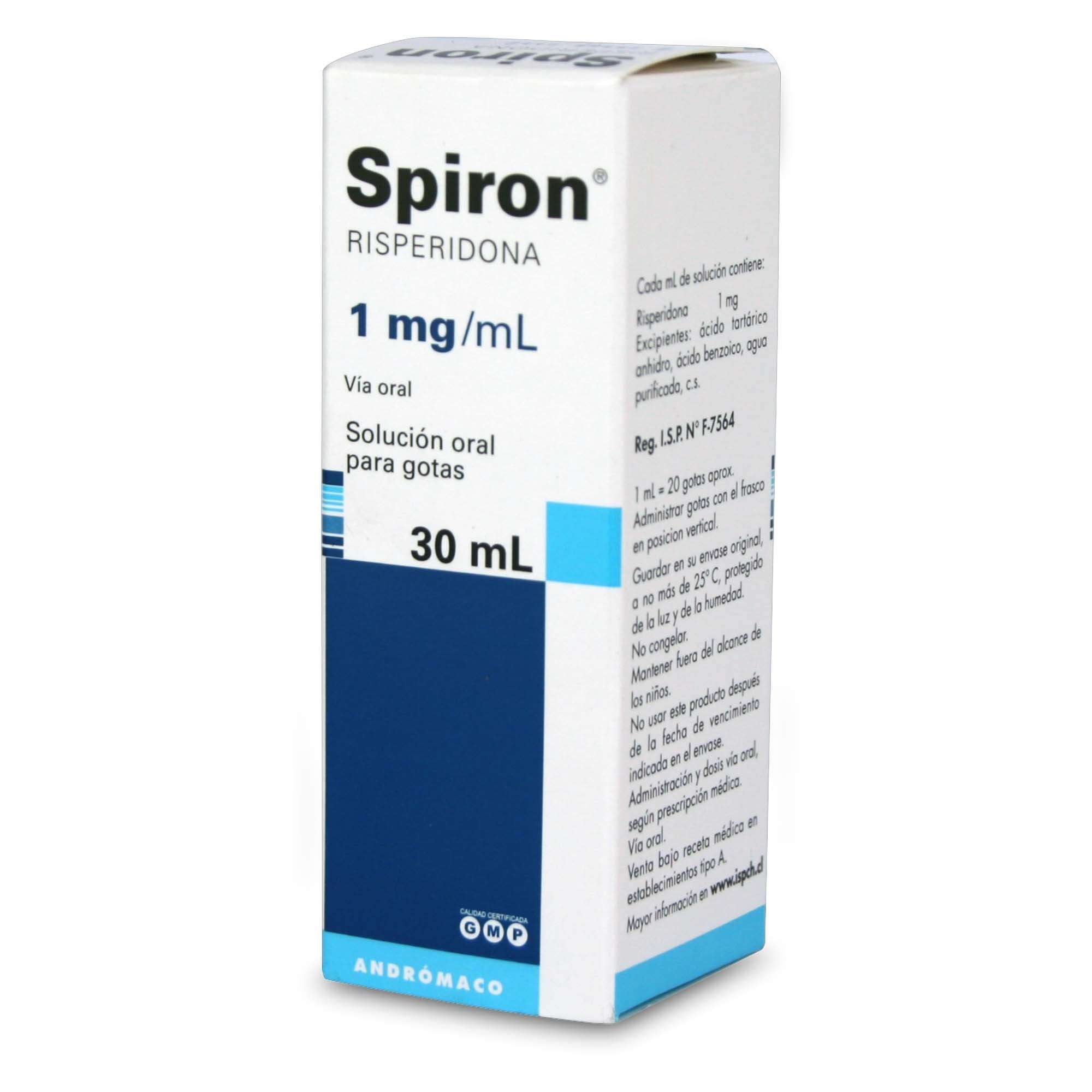 Spiron Risperidona 1 mg/ml Gotas 30 mL