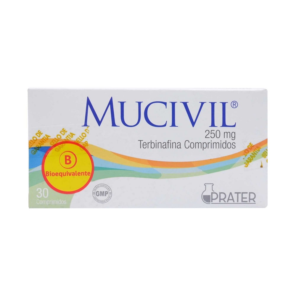Mucivil Terbinafina 250 mg 30 Comprimidos