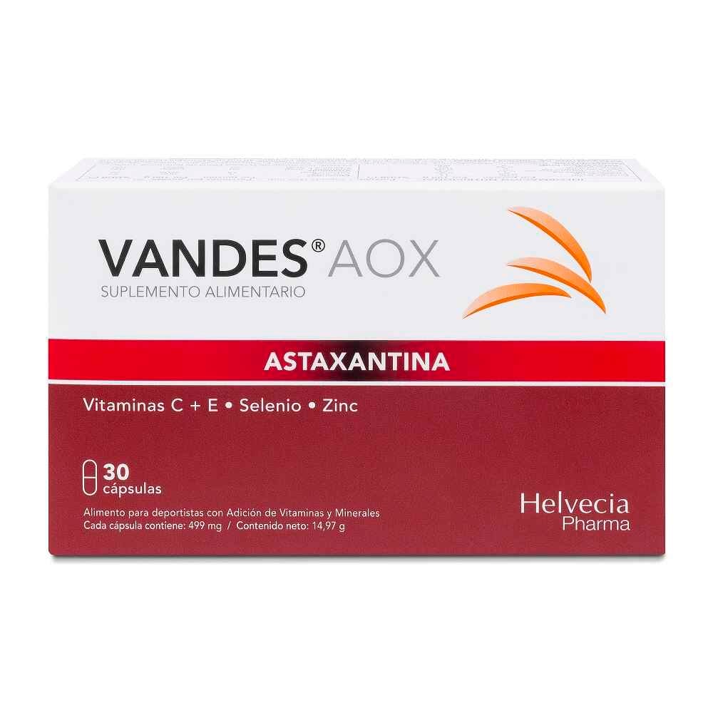 Vandes AOX Astaxantina 30 Cápsulas