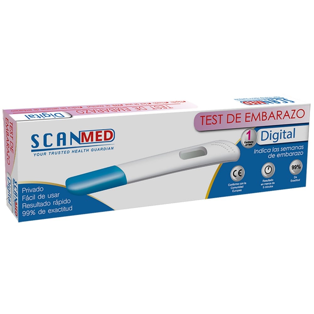 Scanmed Test de Embarazo Digital 1 Unidad