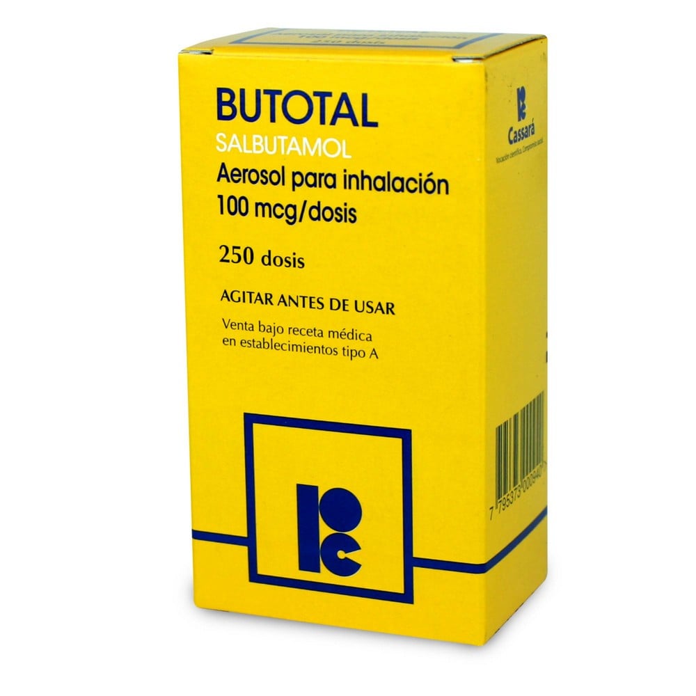 BUTOTAL SUSPENSIÓN AEROSOL BUCAL 100 mcg/dosis