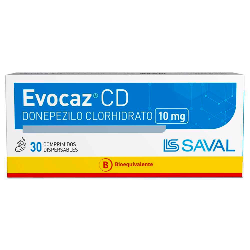 Evocaz CD Donepezilo Clorhidrato 10 mg 30 Comprimidos Dispersables