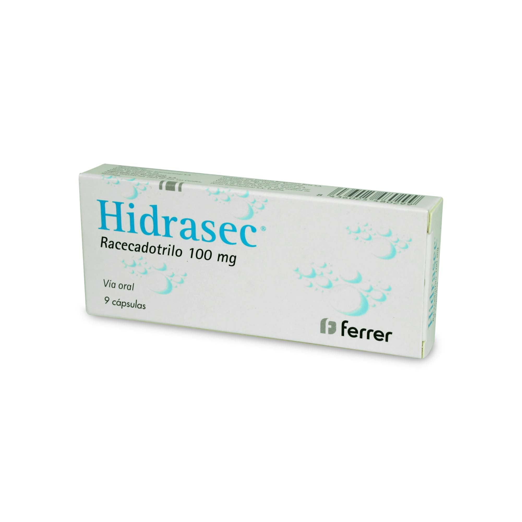 Hidrasec  Racecadotrilo 100 mg 9 Cápsulas