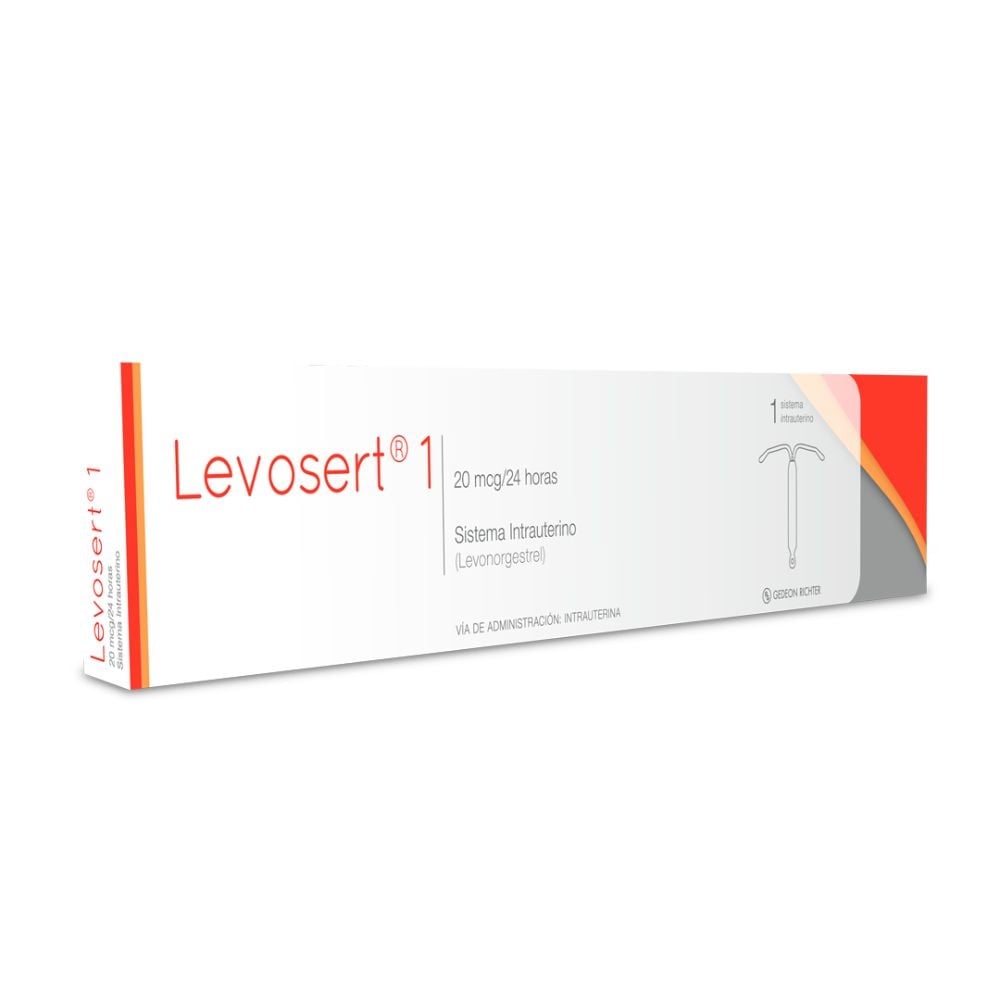 LEVOSERT 1 SISTEMA INTRAUTERINO 20 mcg/24 horas (LEVONORGESTREL)