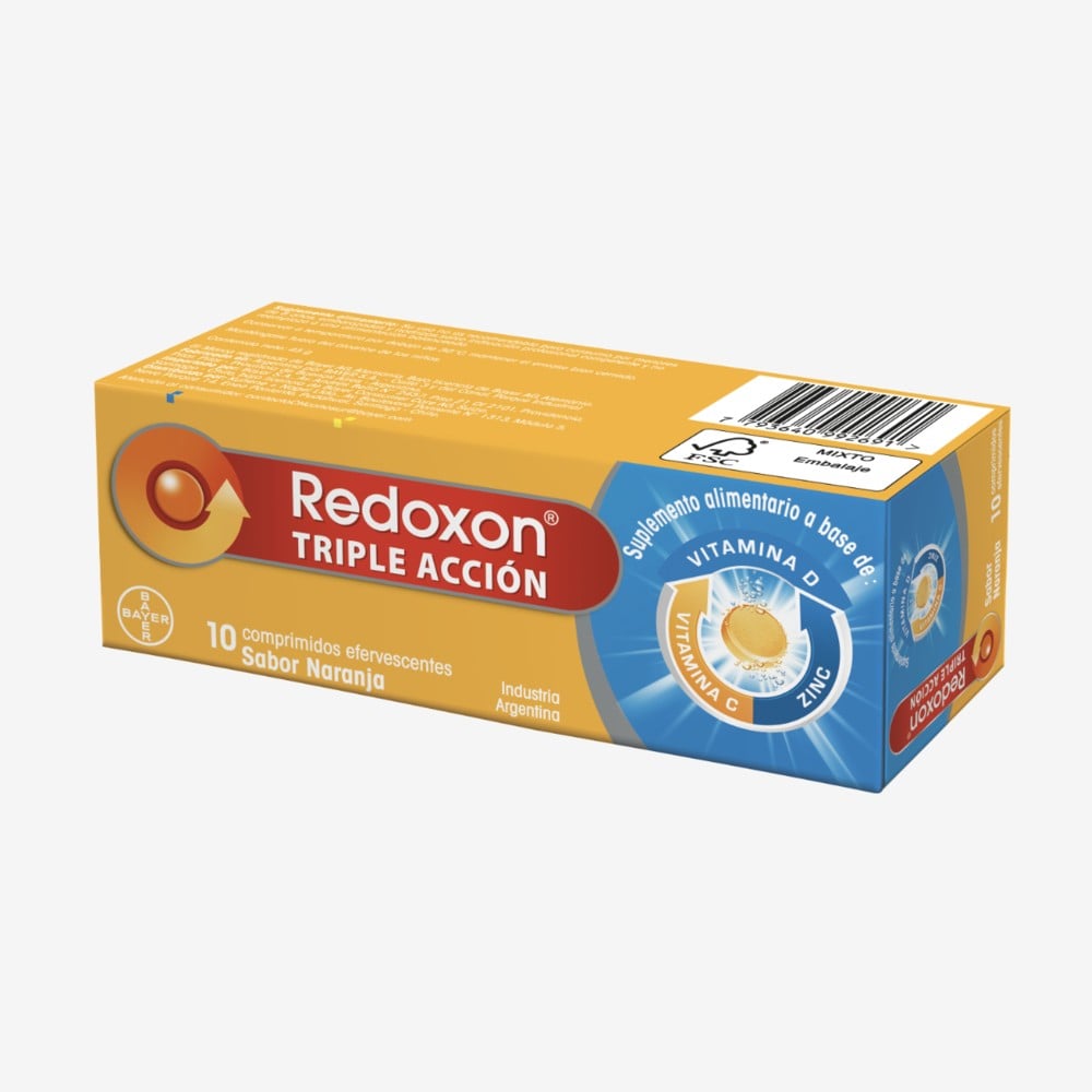 REDOXON COMPRIMIDOS EFERVESCENTES SABOR NARANJA 1 g