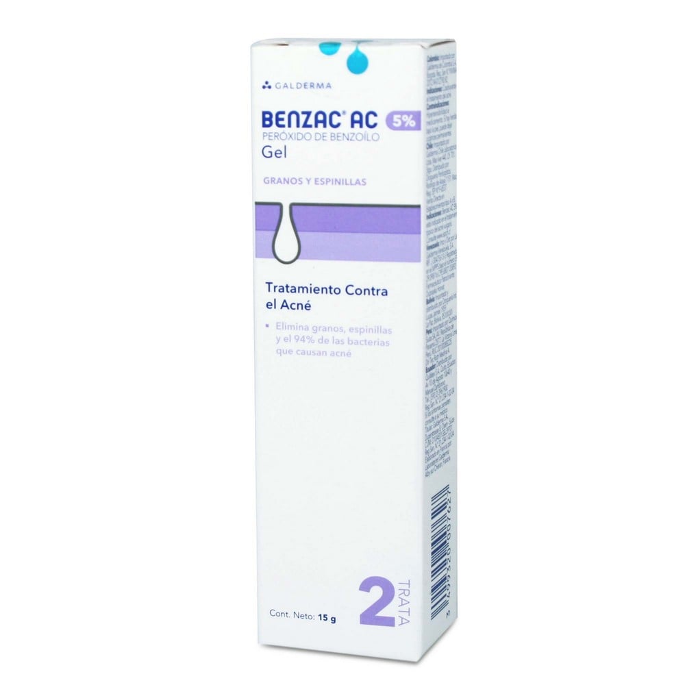 BENZAC AC WASH GEL DÉRMICO 5% (PERÓXIDO DE BENZOÍLO)