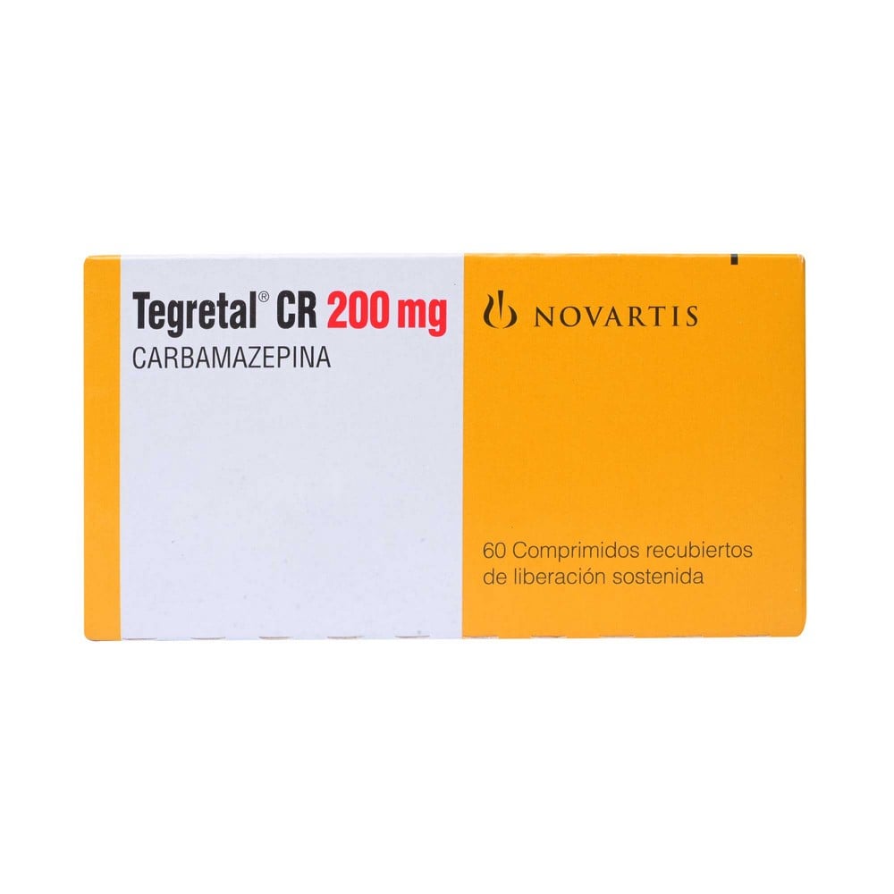 Tegretal CR Carbamazepina 200 mg 60 Comprimidos