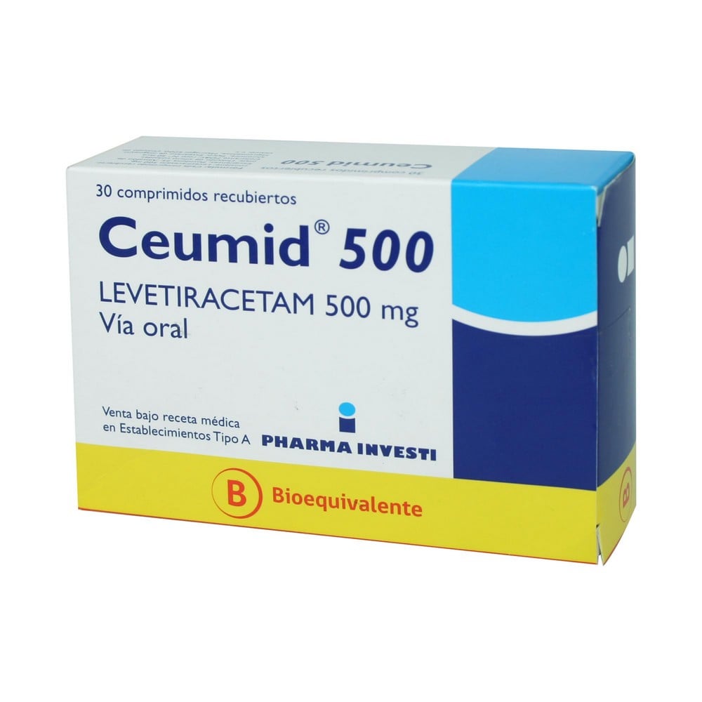 CEUMID 500 COMPRIMIDOS RECUBIERTOS 500 mg  (LEVETIRACETAM )