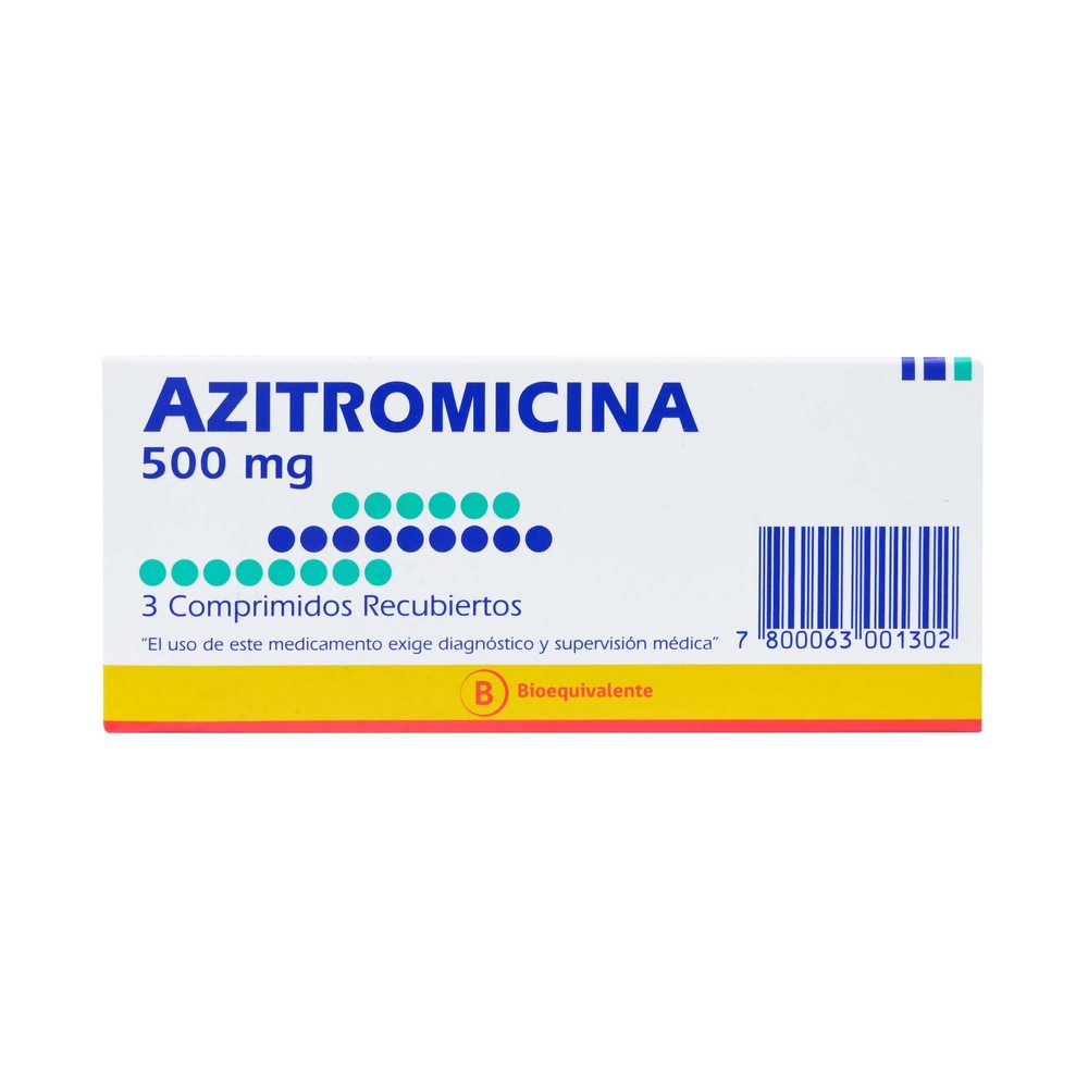 AZITROMICINA COMPRIMIDOS RECUBIERTOS 500 mg
