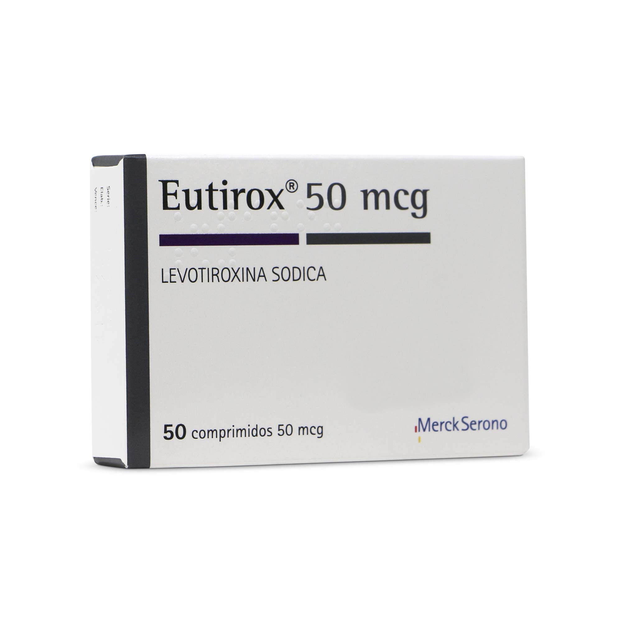 Eutirox 50 Levotiroxina 50 mcg 50 Comprimidos