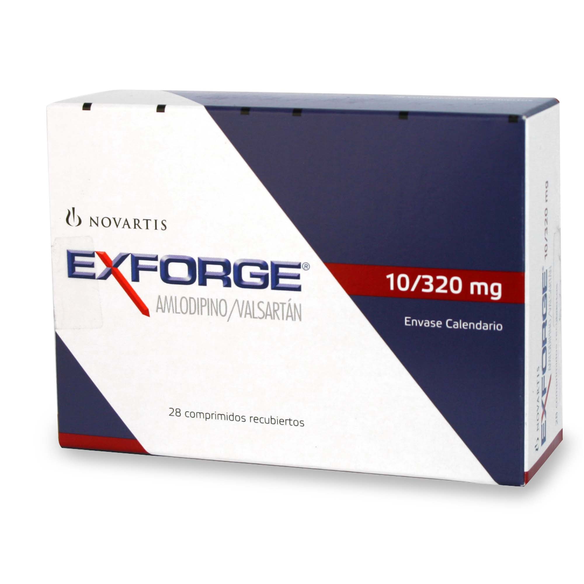Exforge Amlodipino 10 mg 28 Comprimidos Recubierto
