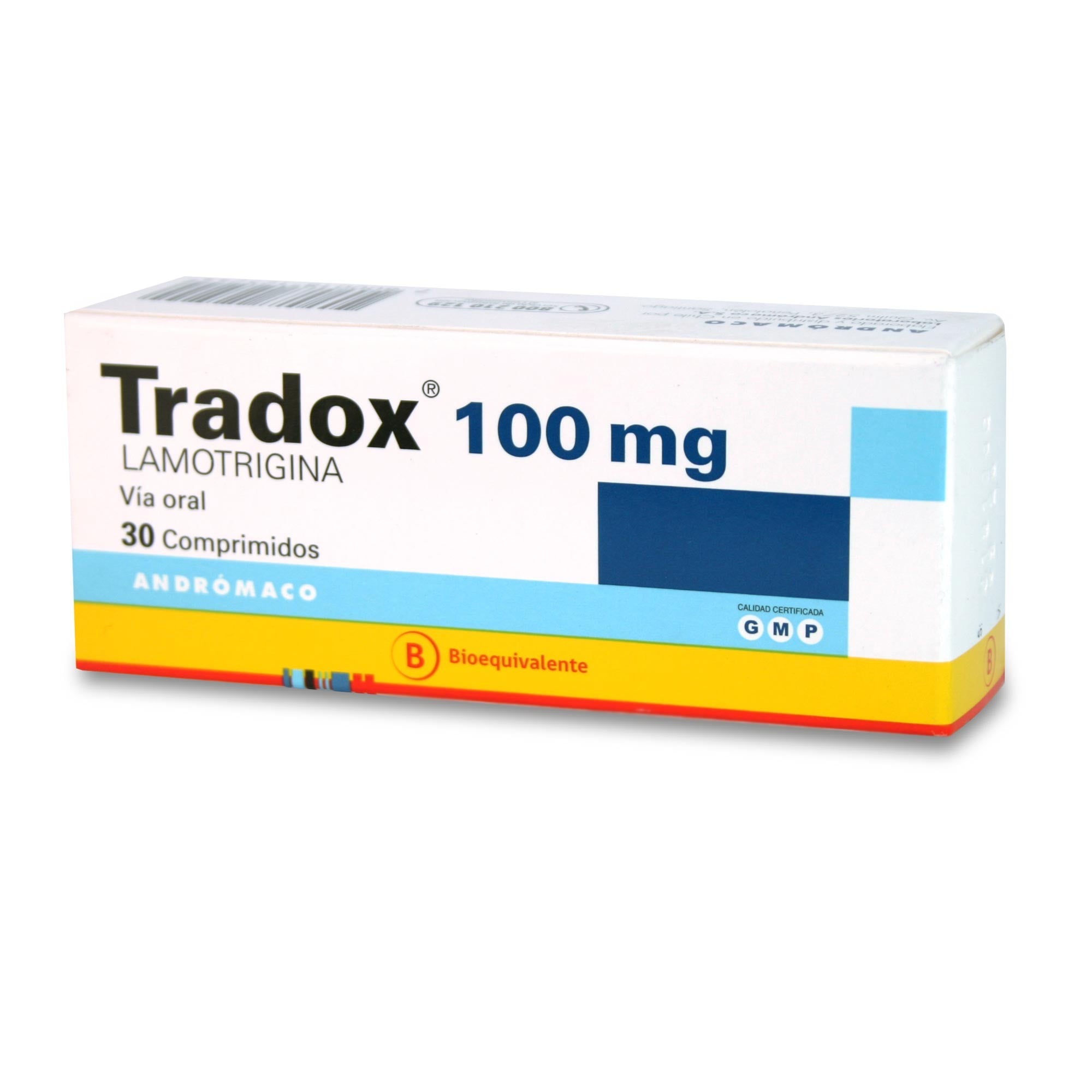Tradox Lamotrigina 100 mg 30 Comprimidos