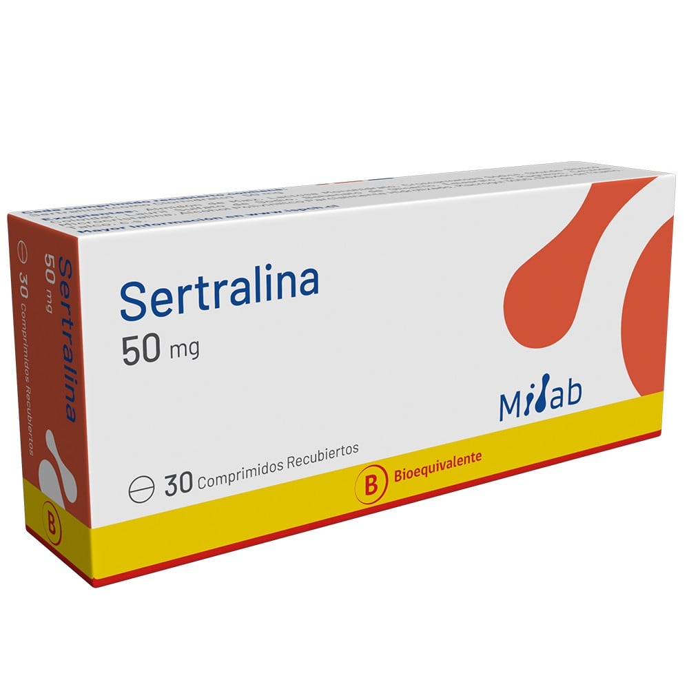 Sertralina 50 mg 30 Comprimidos