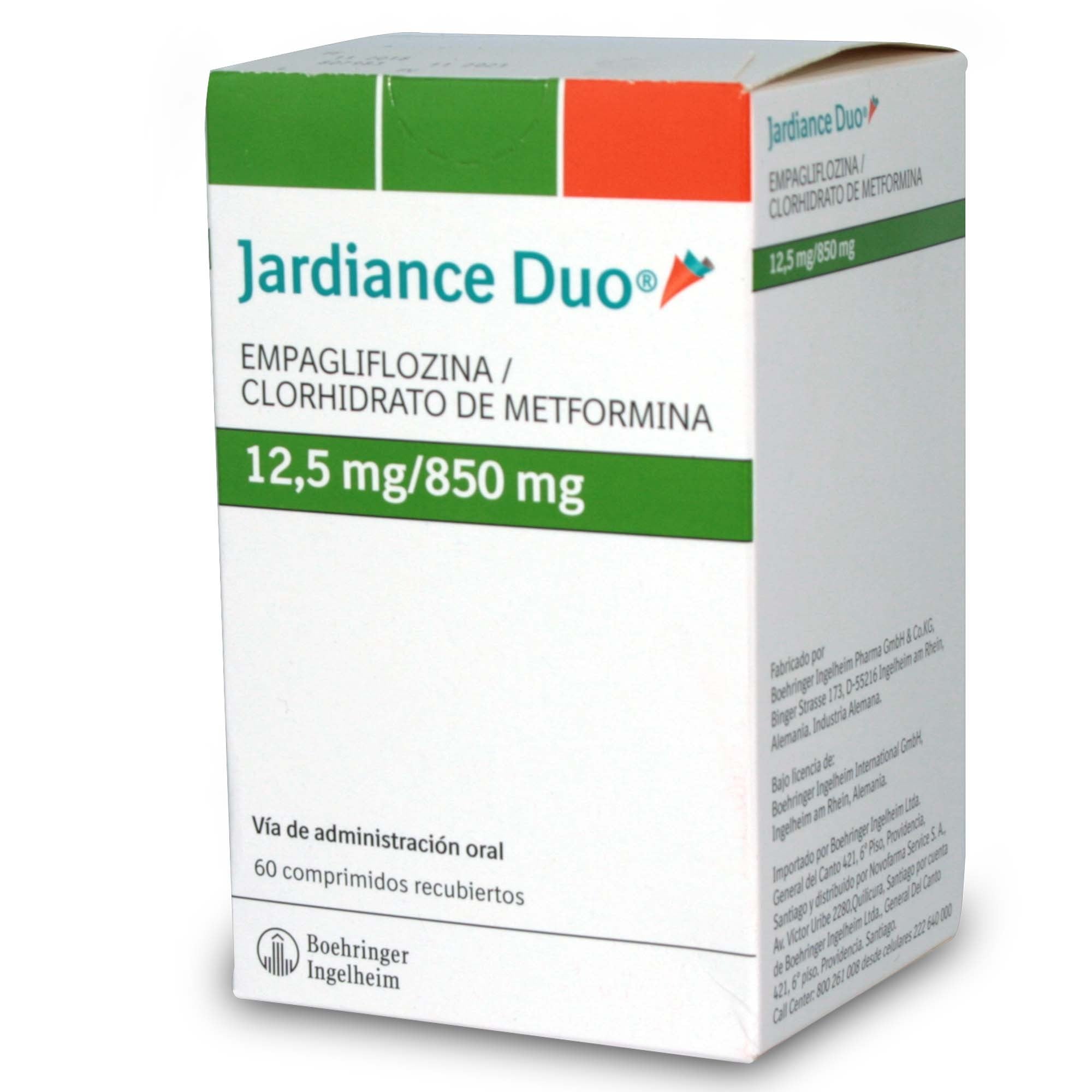 Jardiance Duo Empagliflozina 12,5 mg 60 Comprimidos