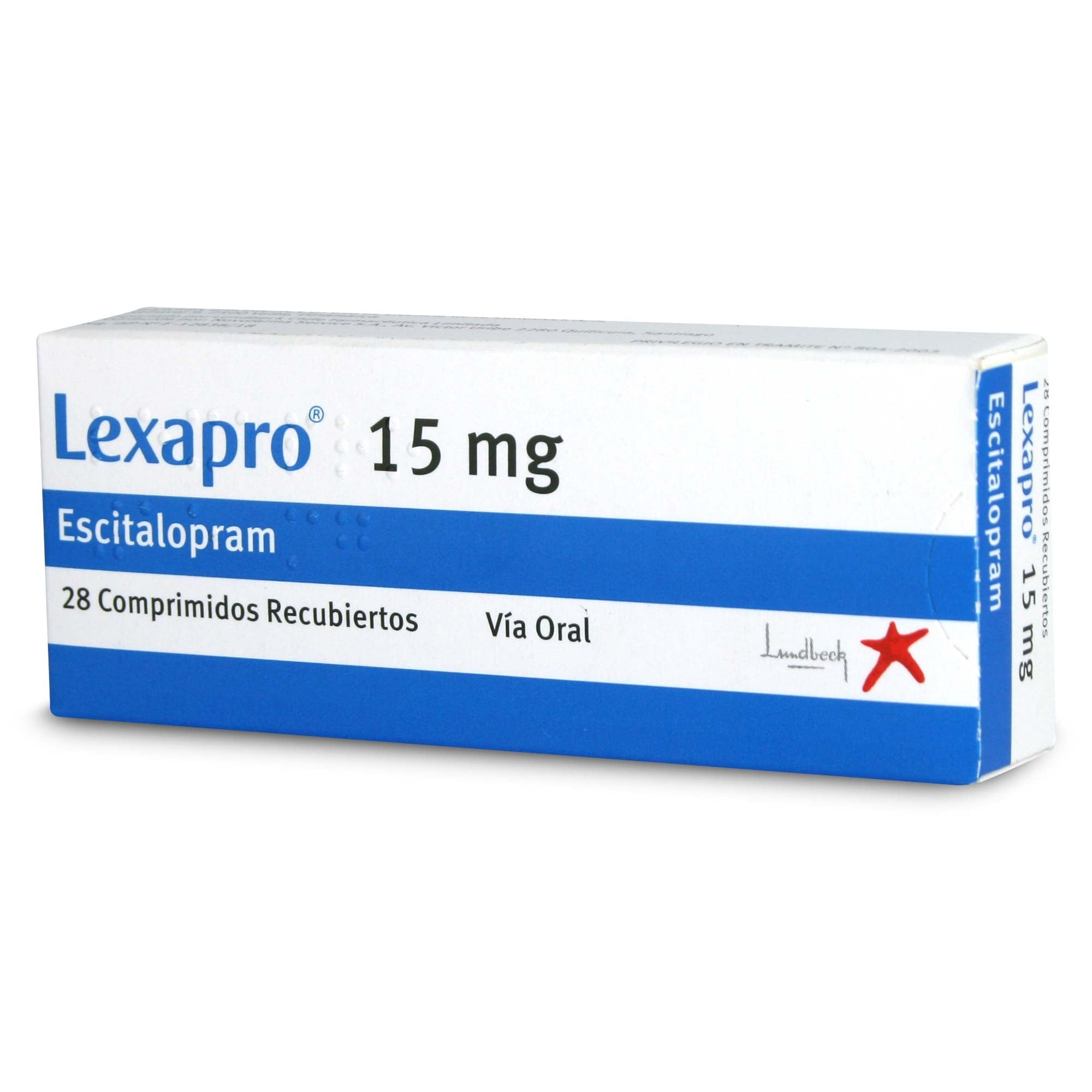 LEXAPRO COMPRIMIDOS RECUBIERTOS 15 mg