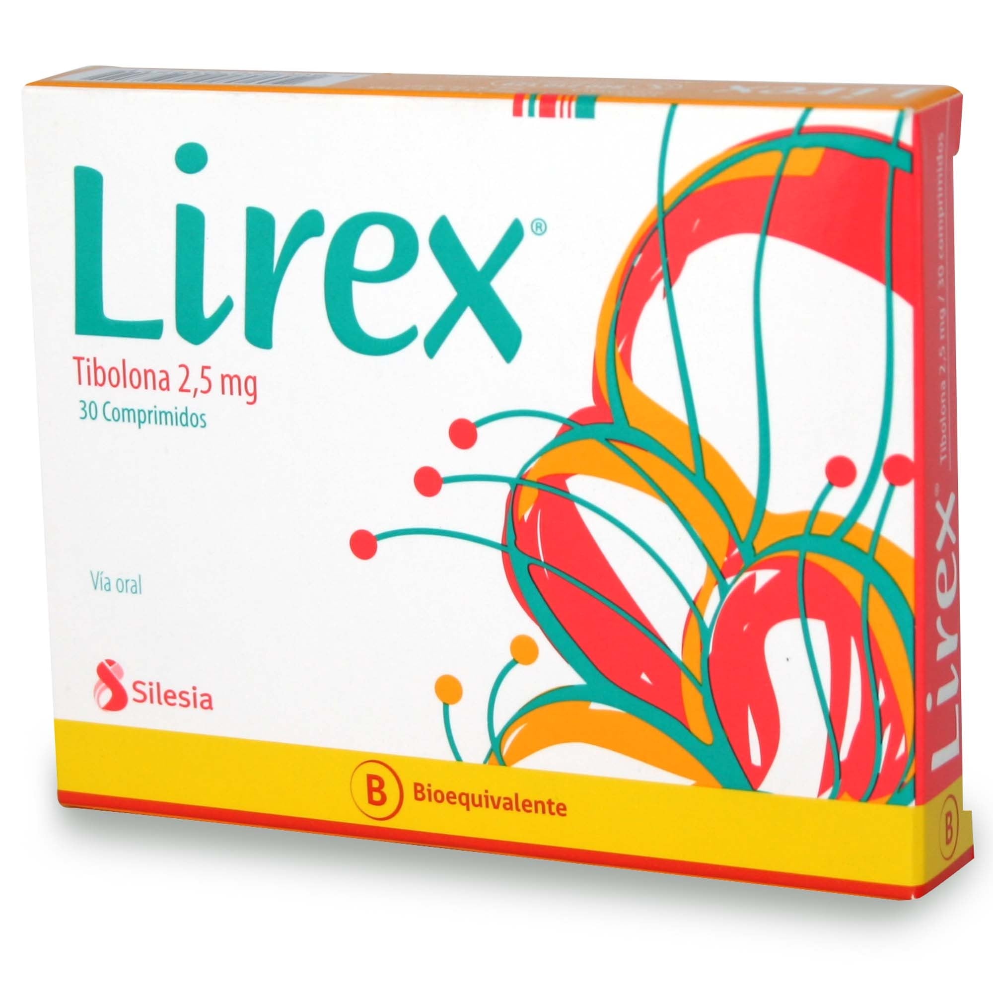 Lirex Tibolona 2,5 mg 30 Comprimidos