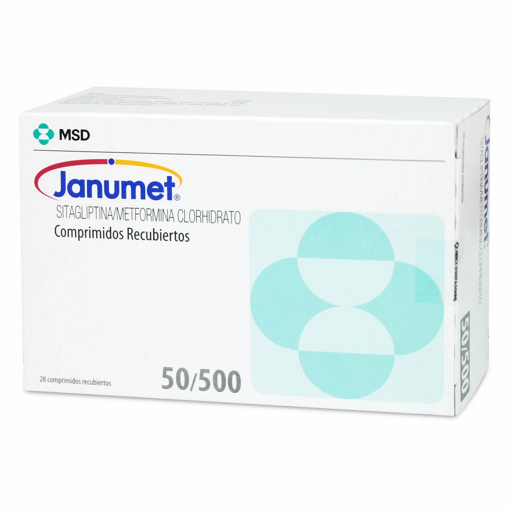Janumet 50/500 Sitagliptina 50 mg 28 Comprimidos