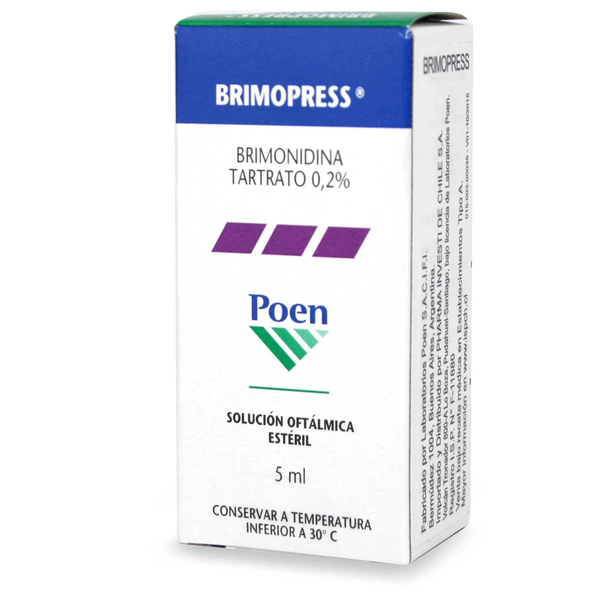 Brimopress Brimonidina 0,2% Solución Oftalmica 5 mL