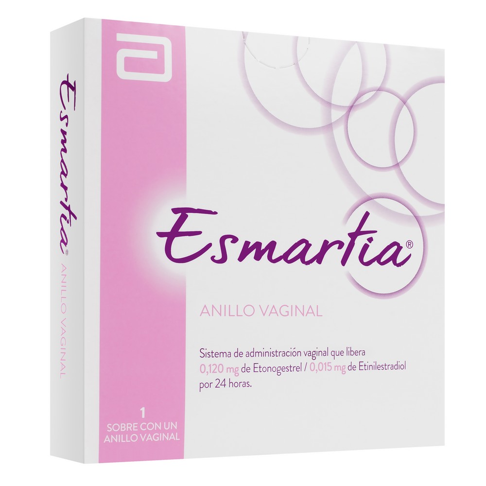 Esmartia Etonogestrel 0,120 mg / Etinilestradiol 0,015 mg Anillo Vaginal 1 Anillo