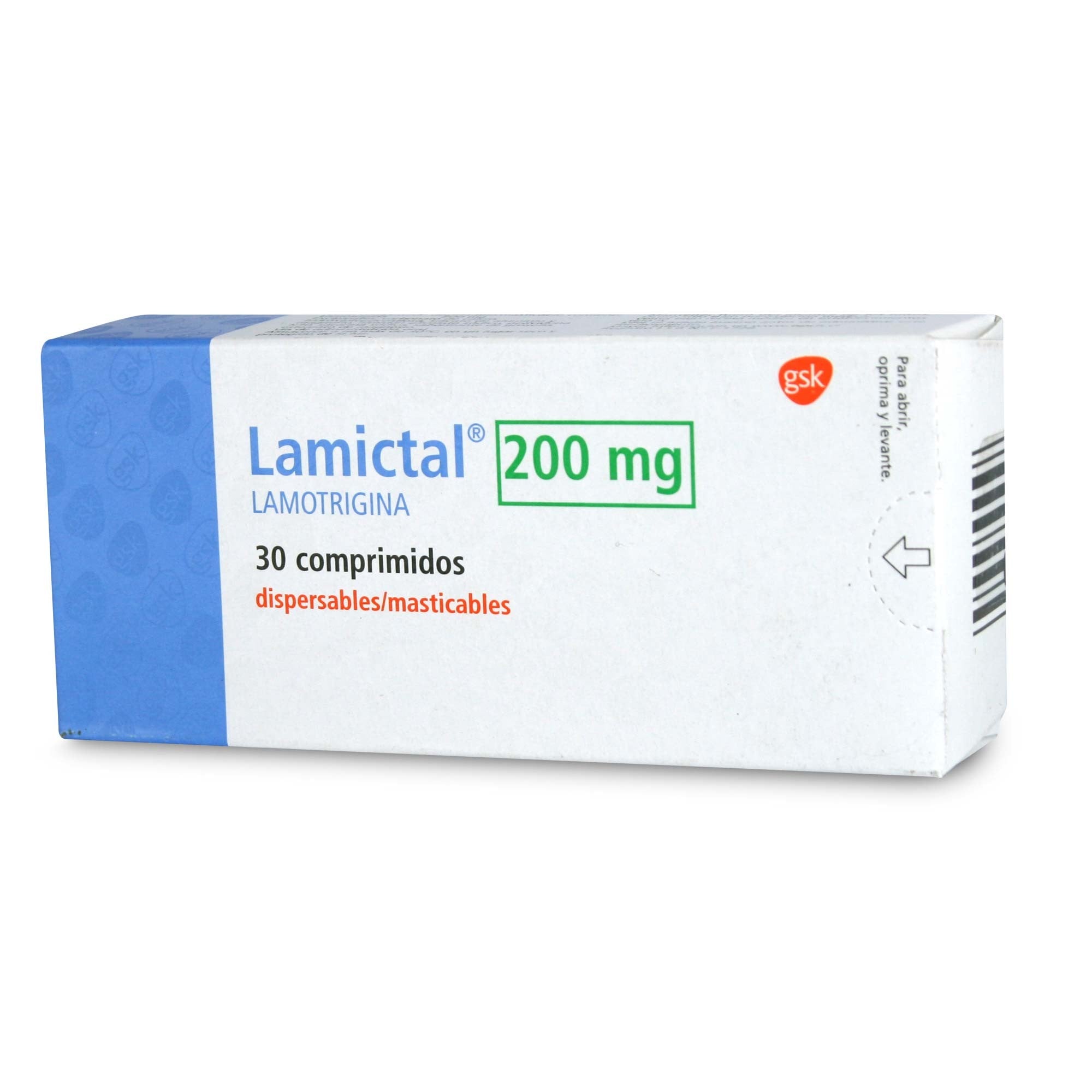Lamictal Lamotrigina 200 mg 30 Comprimidos Dispersables