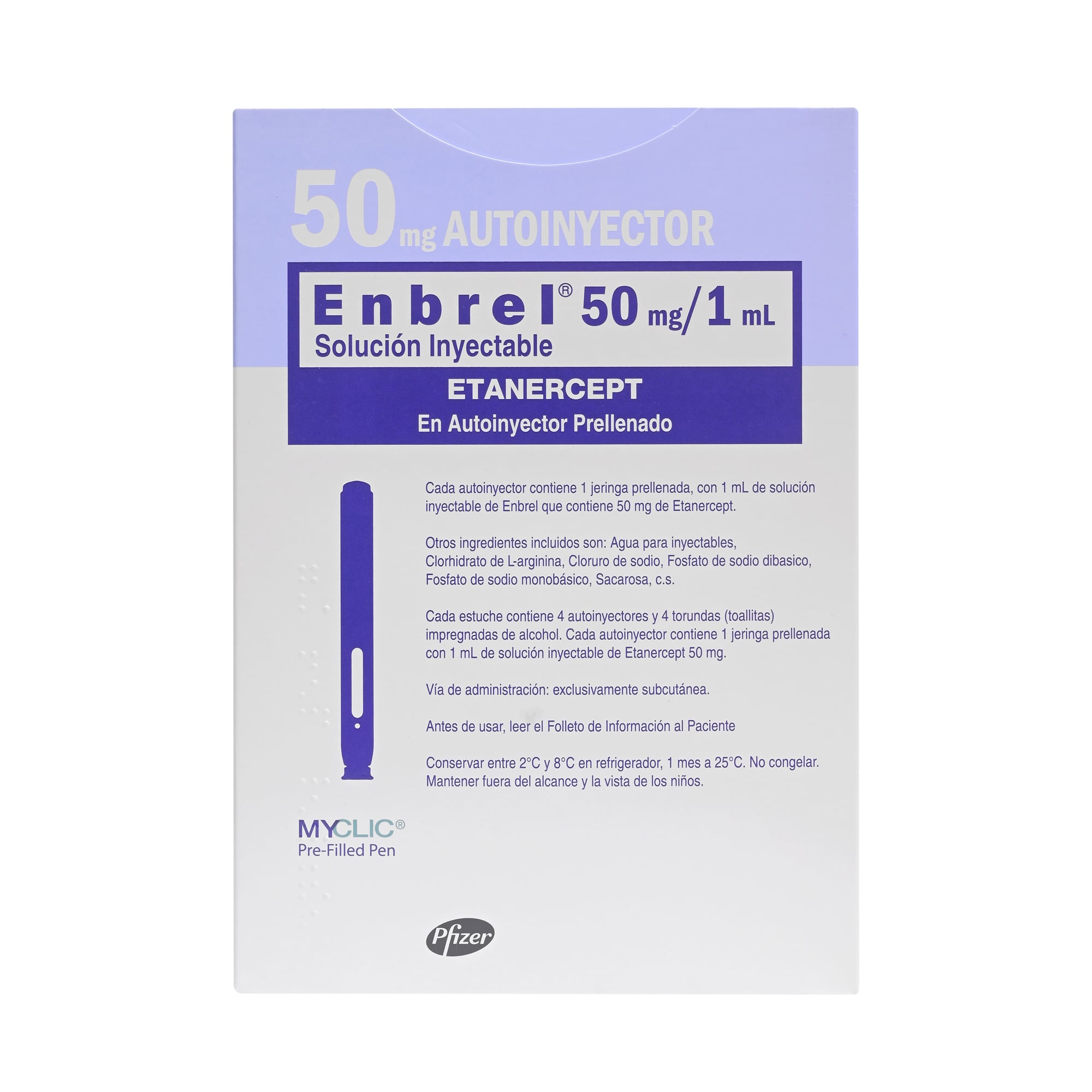 ENBREL SOLUCIÓN INYECTABLE 50 mg/1 mL (ETANERCEPT)