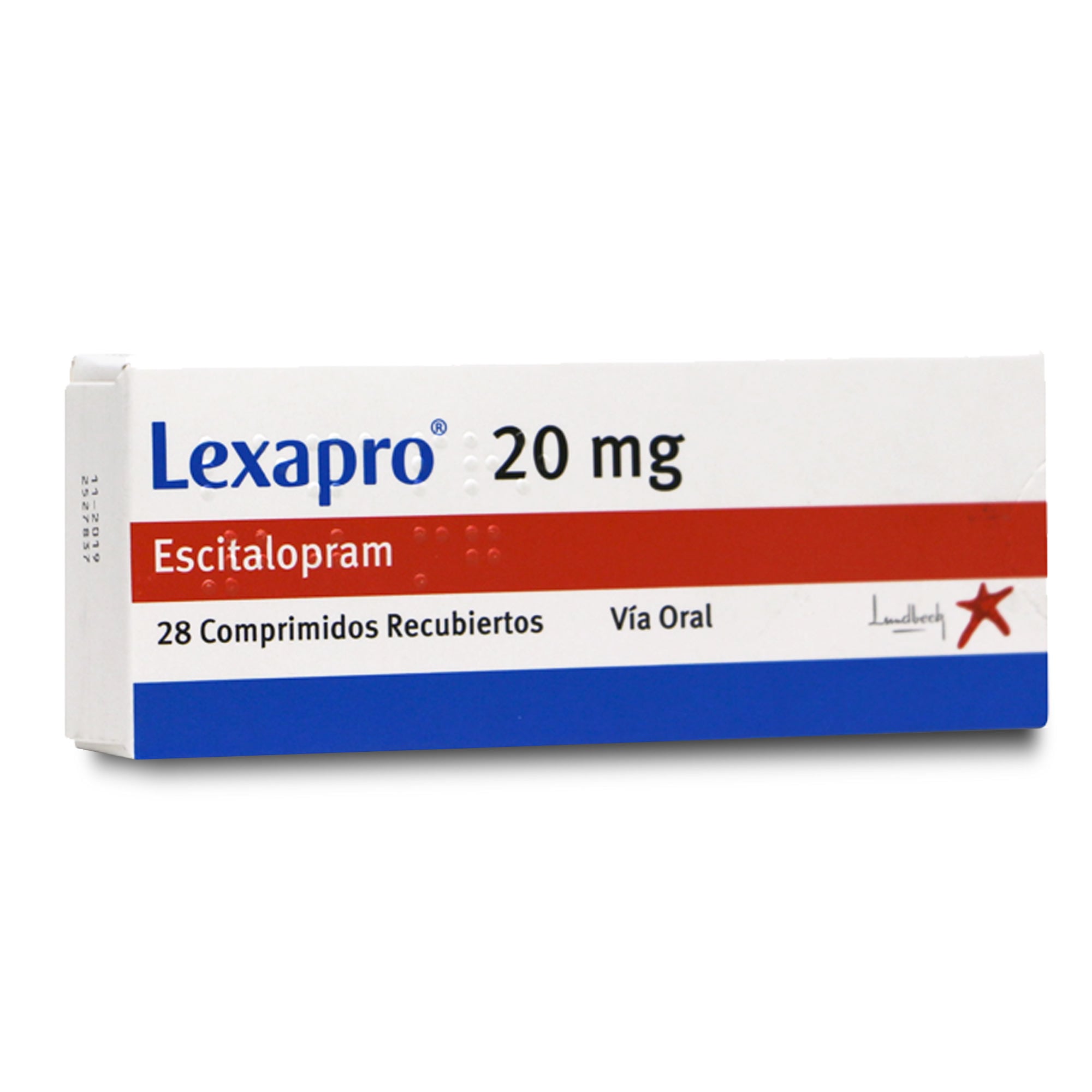 Lexapro Escitalopram 20 mg 28 Comprimidos Recubiertos