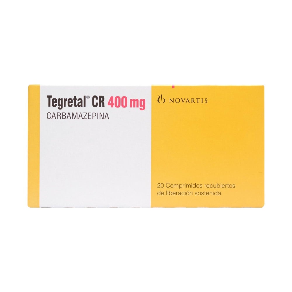 Tegretal CR Carbamazepina 400 mg 20 Comprimidos