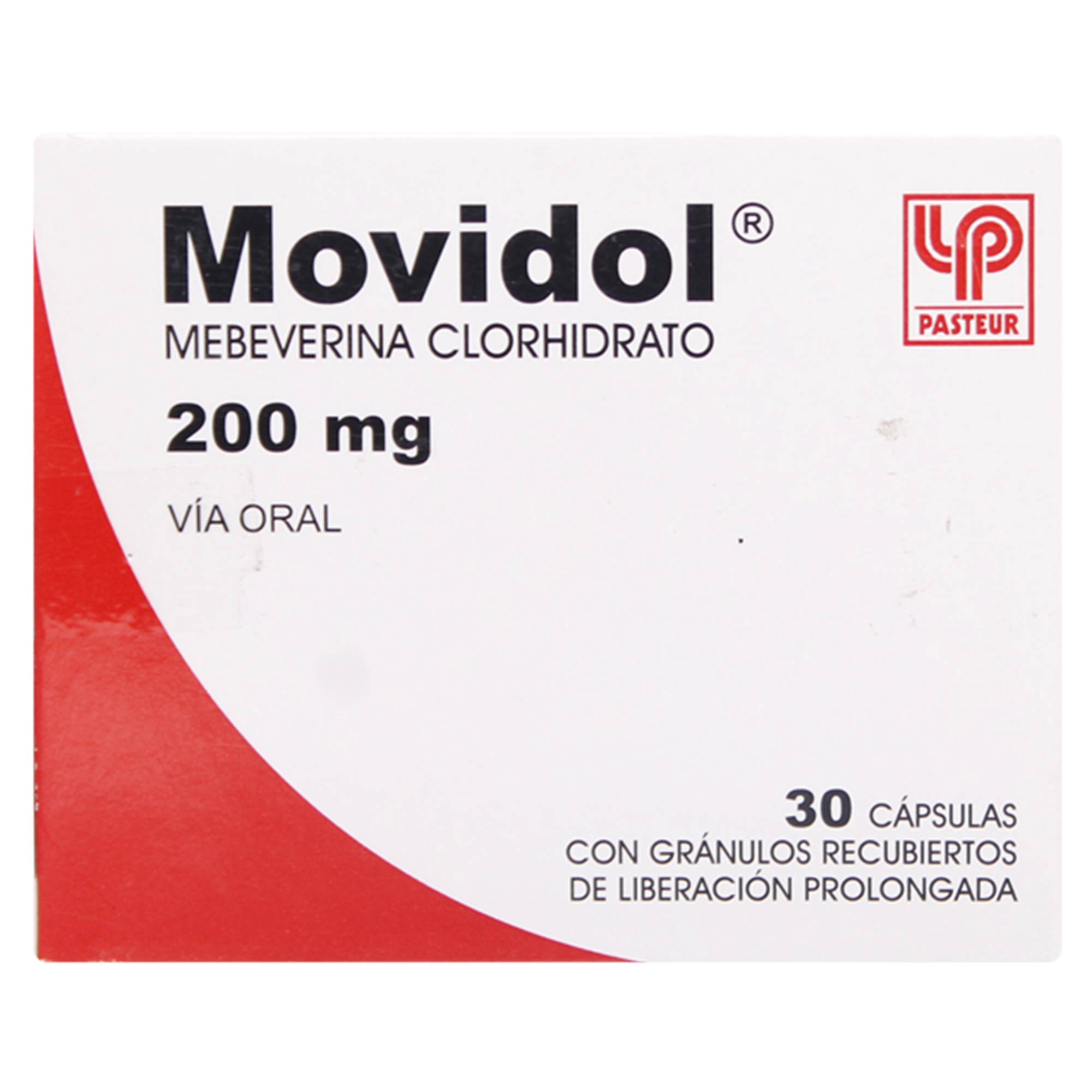 Movidol Mebeverina 200 mg 30 Capsulas Liberacion Prolongada