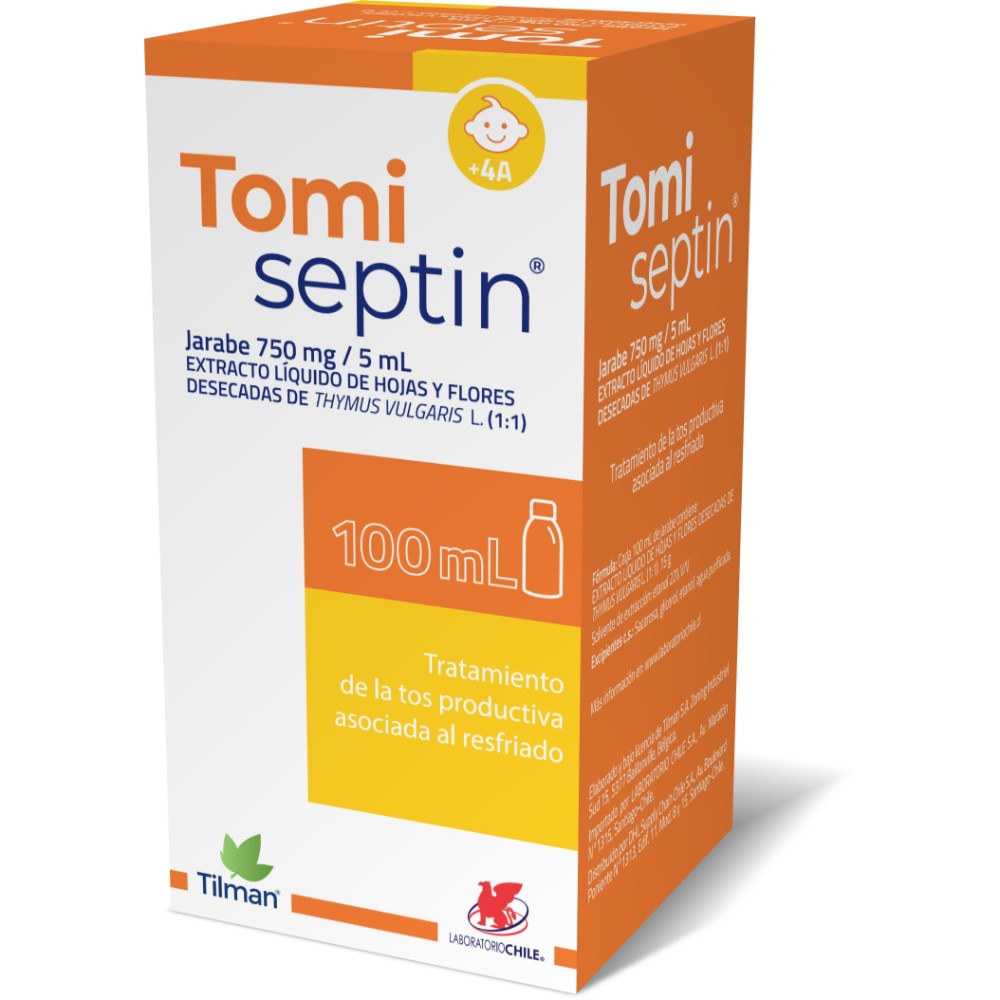 Tomiseptin Jarabe 750mg/5mL 100mL