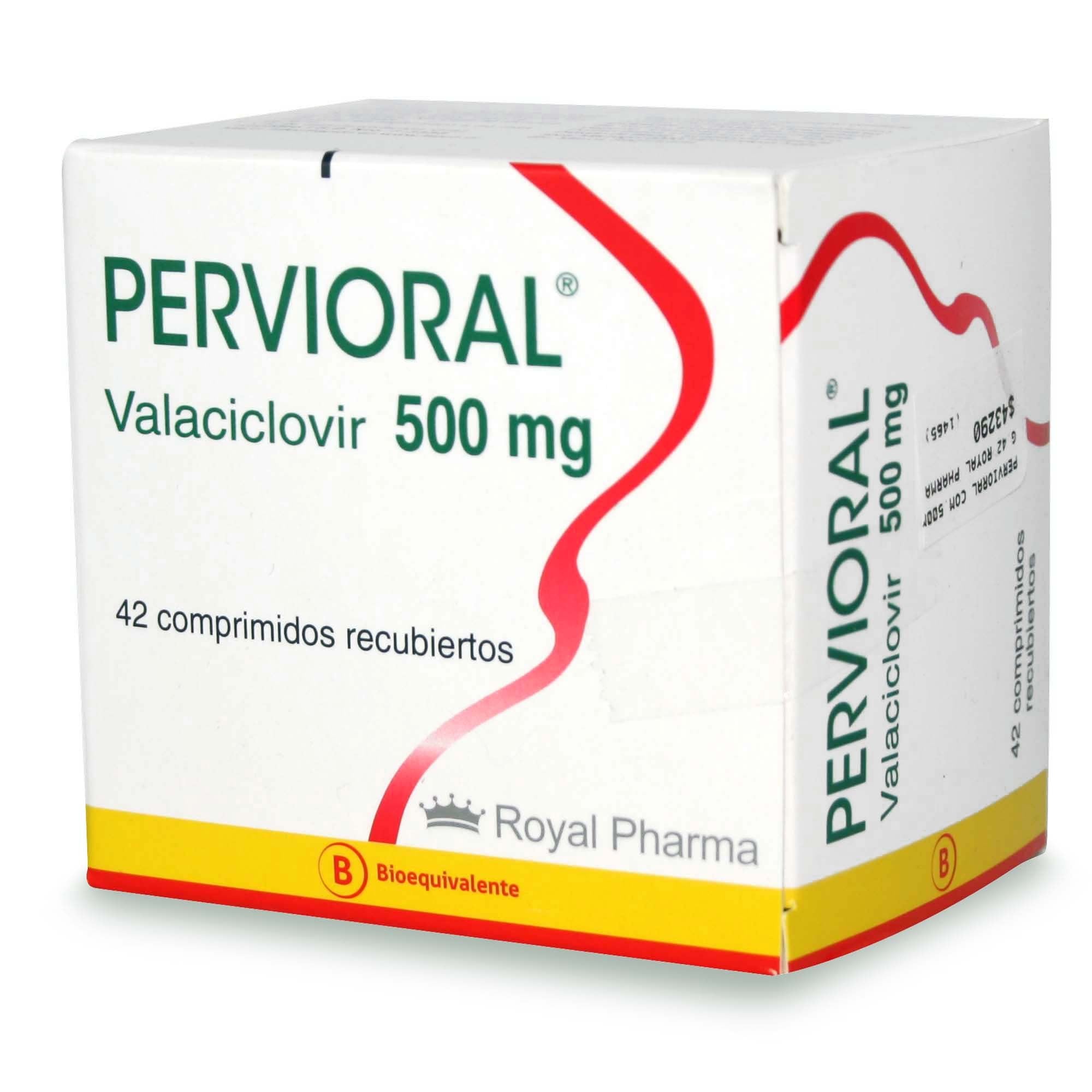 PERVIORAL COMPRIMIDOS RECUBIERTOS 500 mg