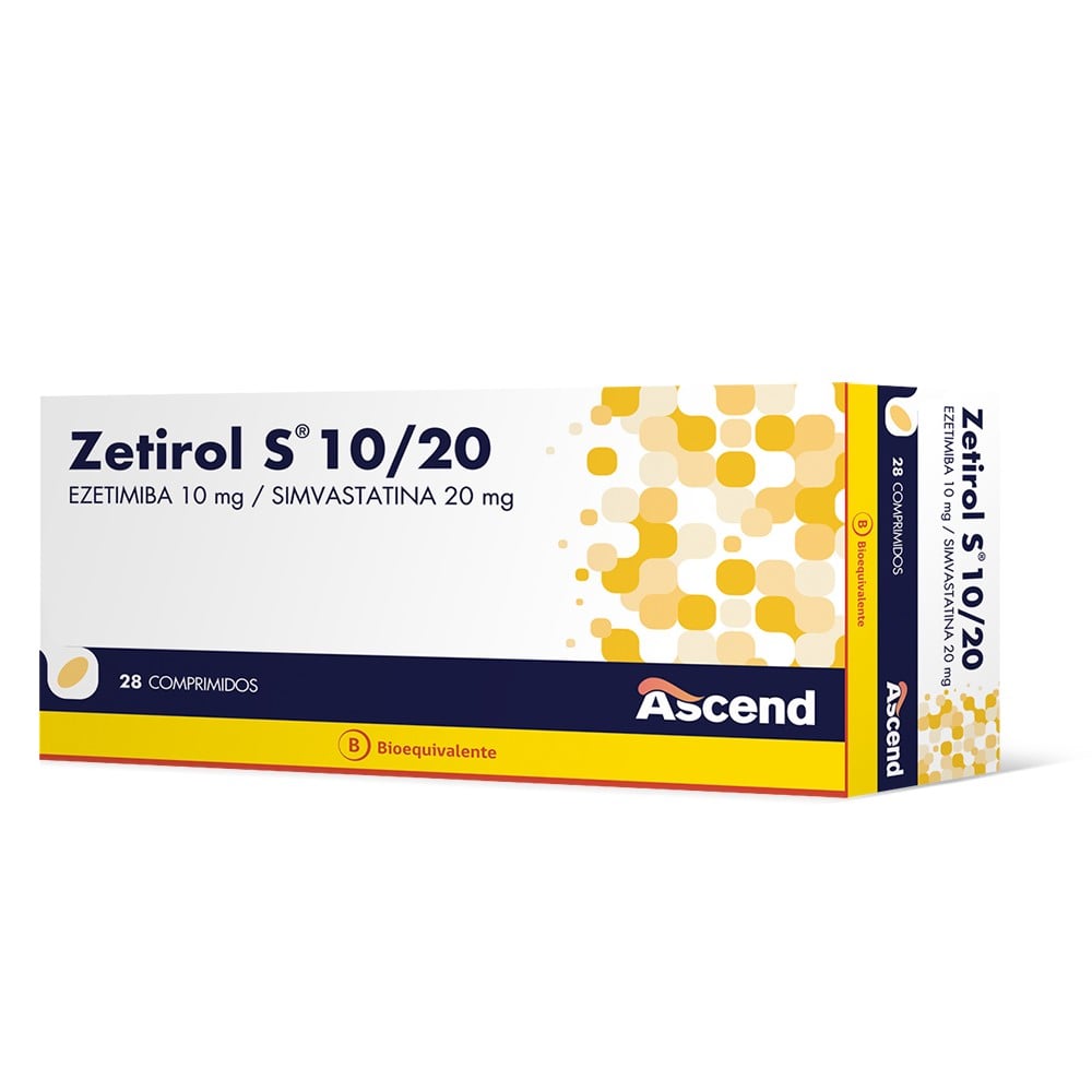 Zetirol S 10/20 Simvastatina 20 mg 28 Comprimidos