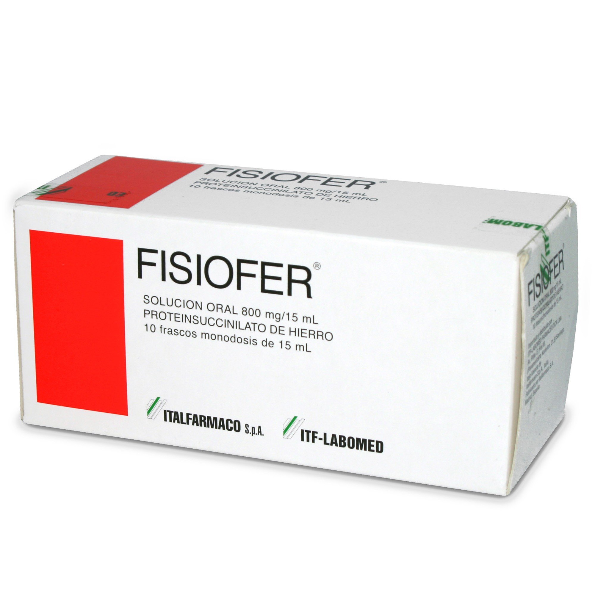 Fisiofer Proteinsuccinilato De Hierro 800 mg/15M 10 Ampollas