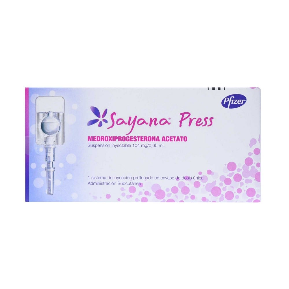Sayana Press Suspensión Inyectable 104 mg / 0,65 mL 1 Jeringa Prellenada