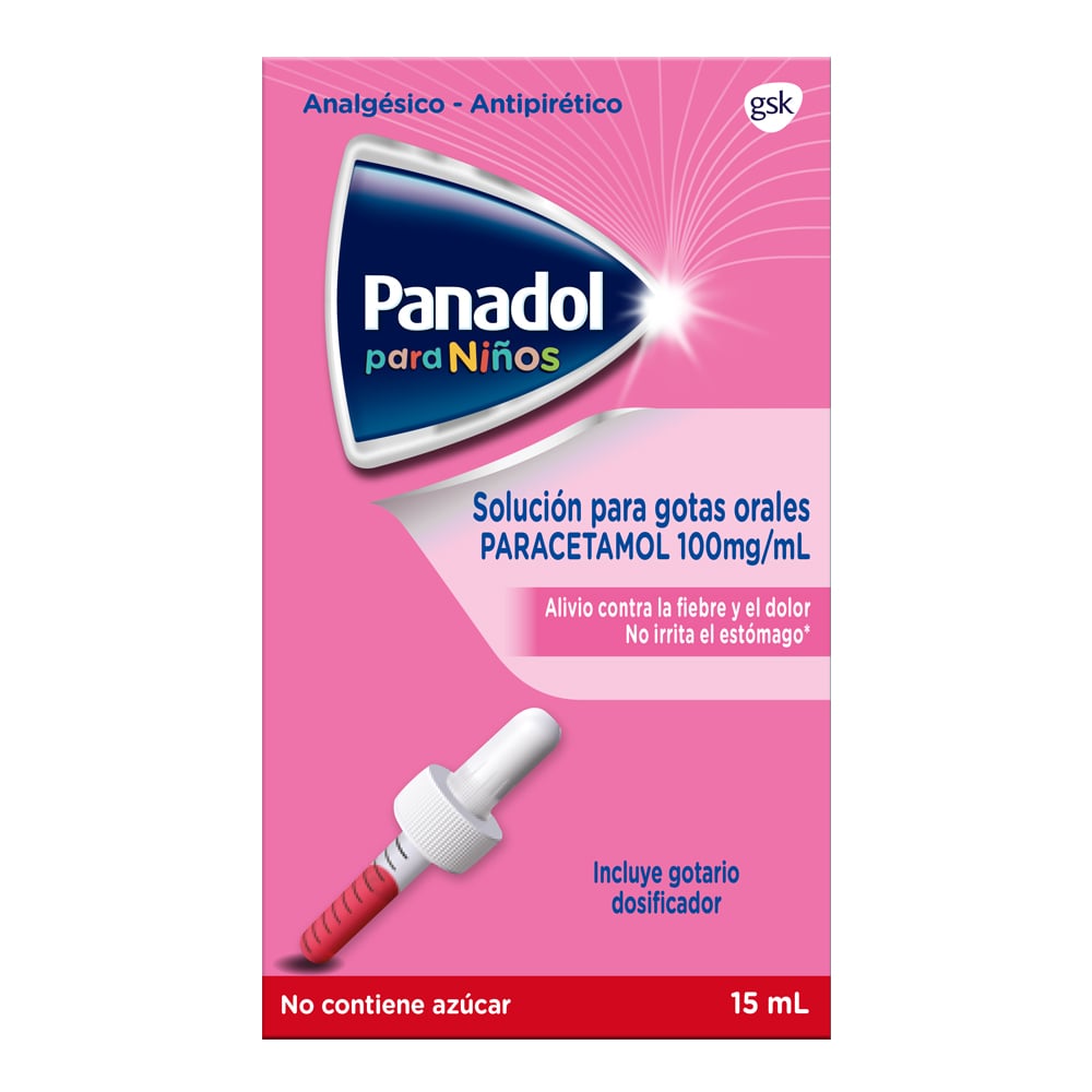 Panadol Niños Paracetamol 100 mg / mL Gotas Orales 15 mL