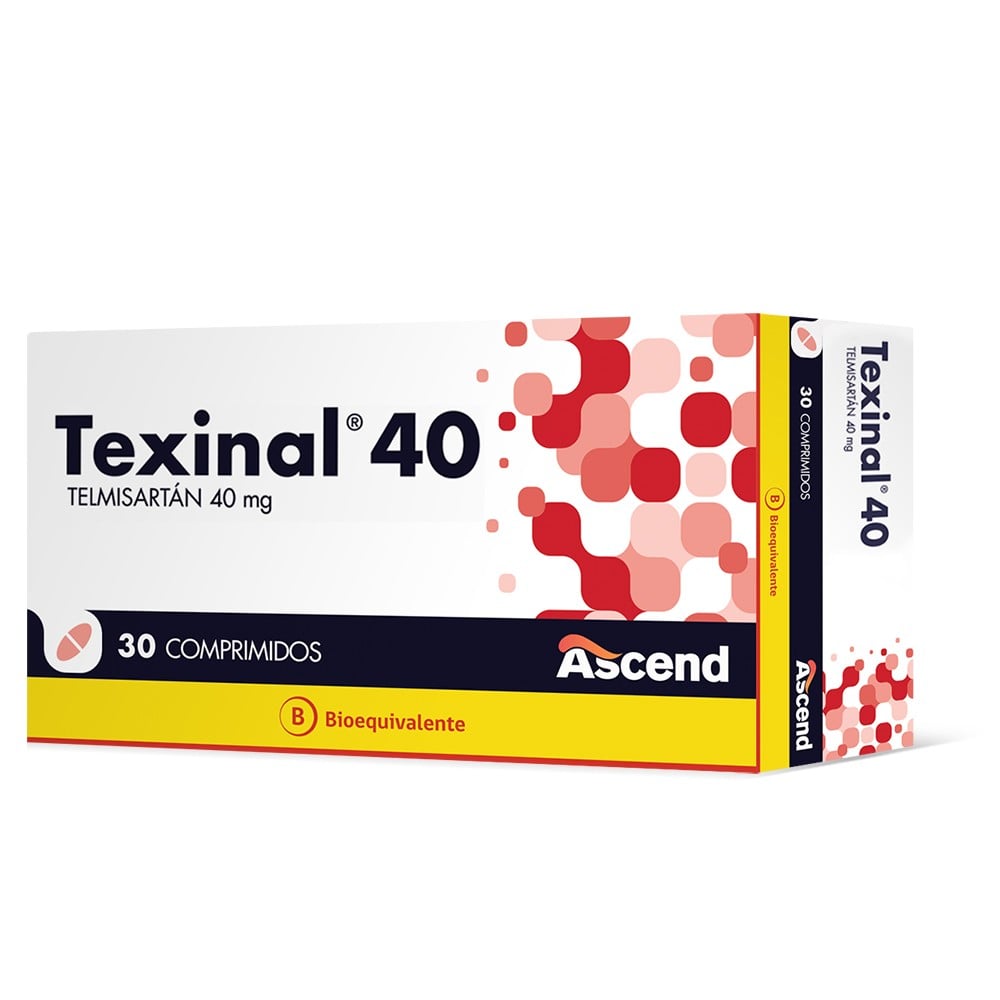Texinal 40 Telmisartan 40 mg 30 Comprimidos