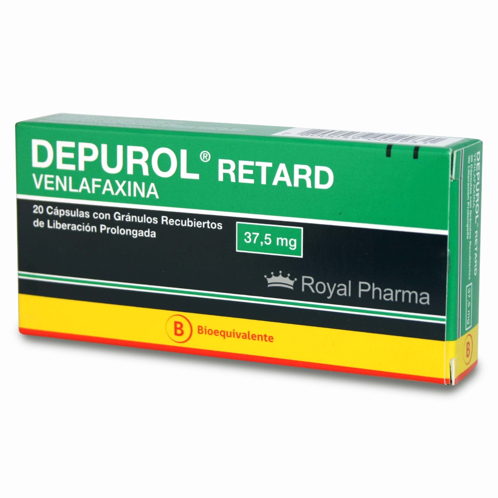 Depurol Retard Venlafaxina 37,5 mg 20 Cápsulas