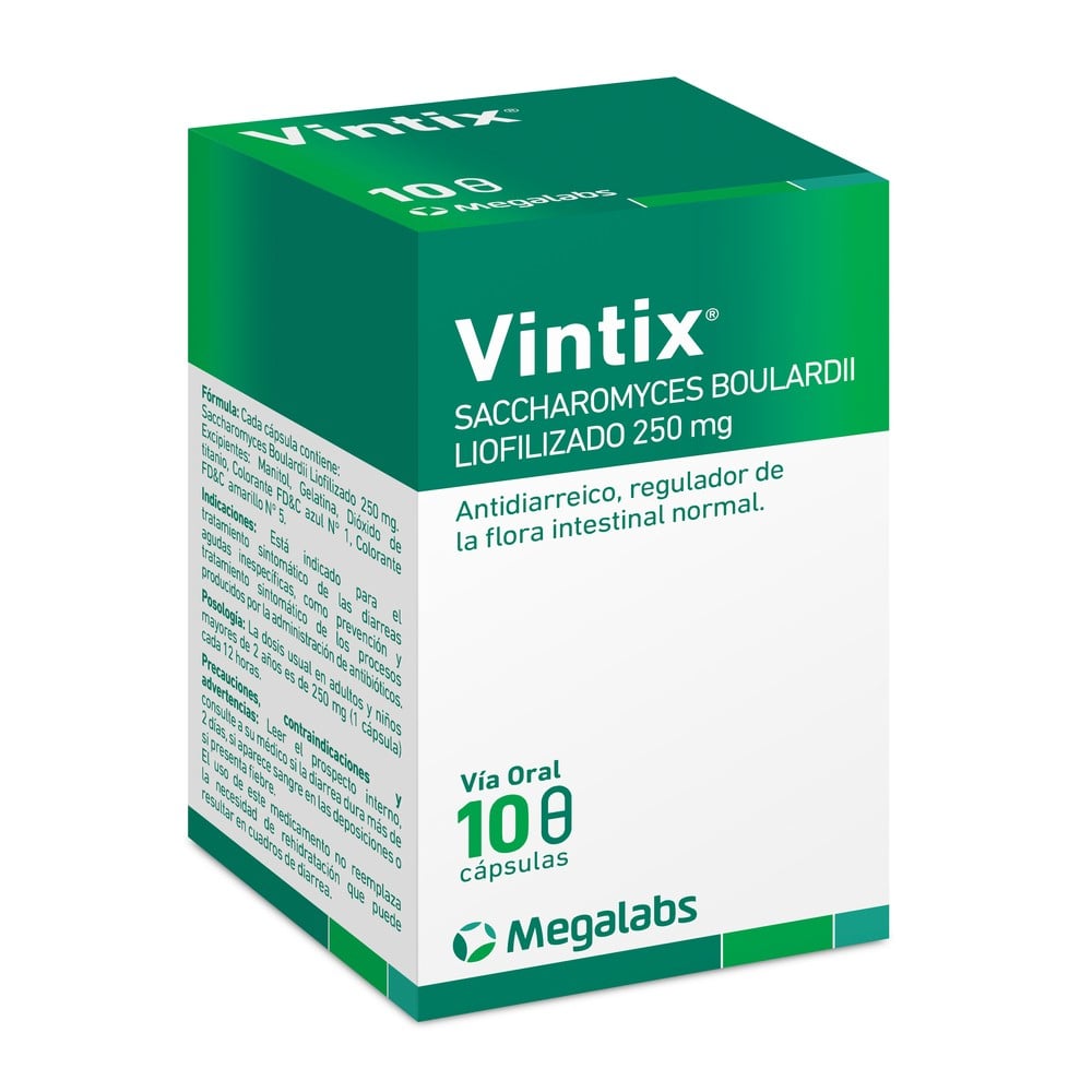 Vintix Saccharomyces Boulardii 250 mg 10 Cápsulas