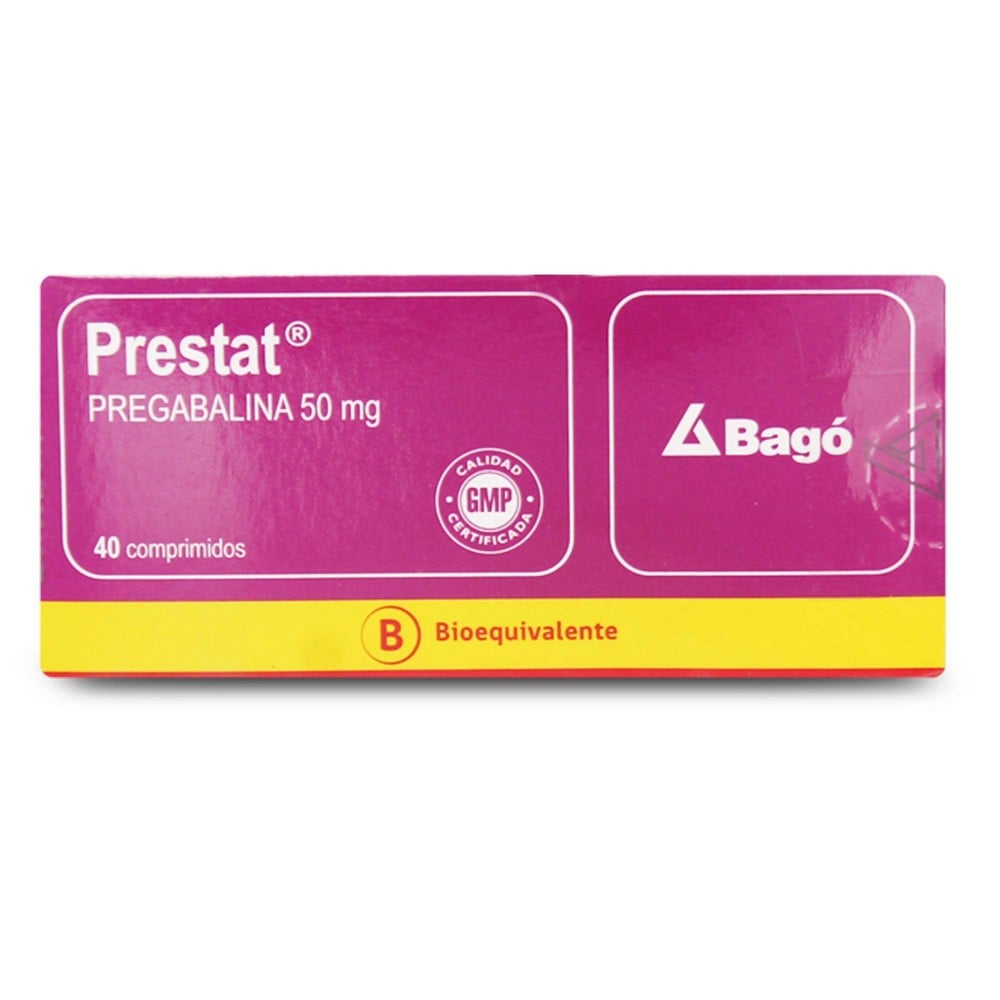 Prestat Pregabalina 50 mg 40 Comprimidos