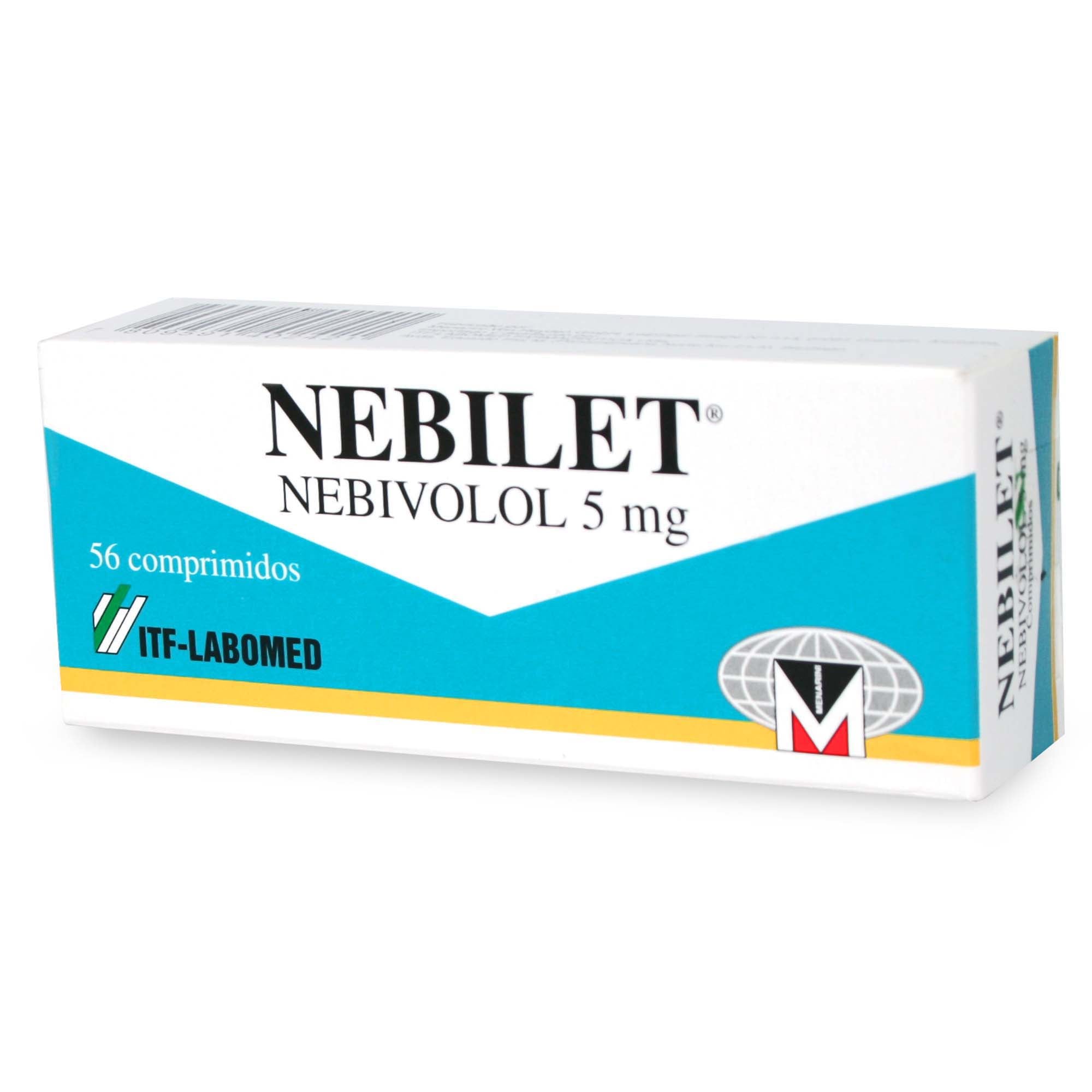 Nebilet Nebivolol 5 mg 56 Comprimidos