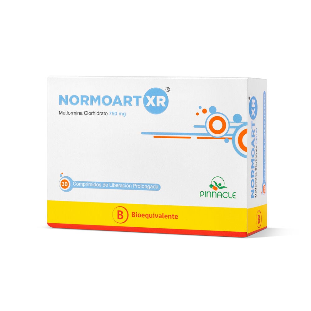 NORMOART XR COMPRIMIDOS DE LIBERACIÓN PROLONGADA 750 mg (METFORMINA CLORHIDRATO)