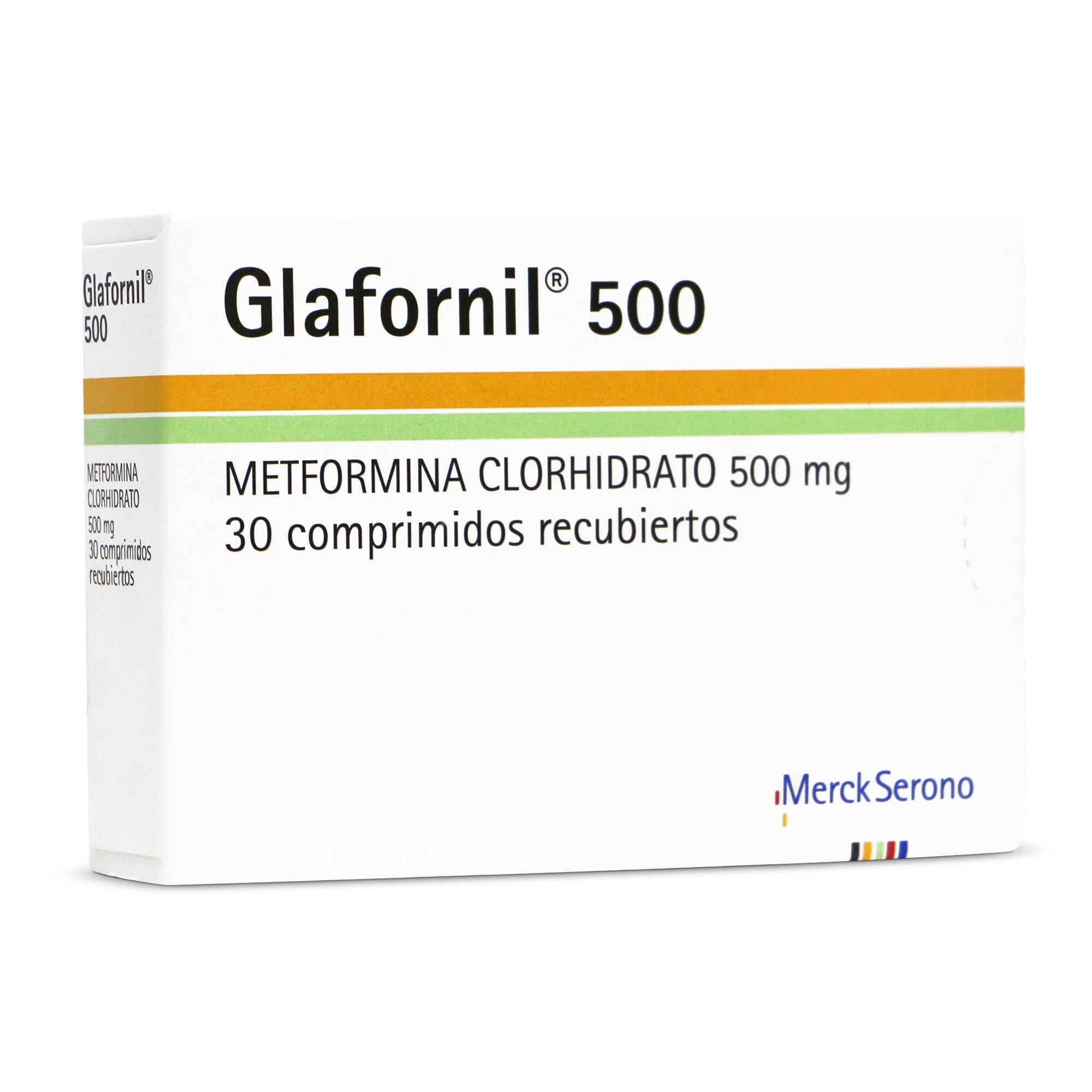 Glafornil Metformina 500 mg 30 Comprimidos Recubiertos
